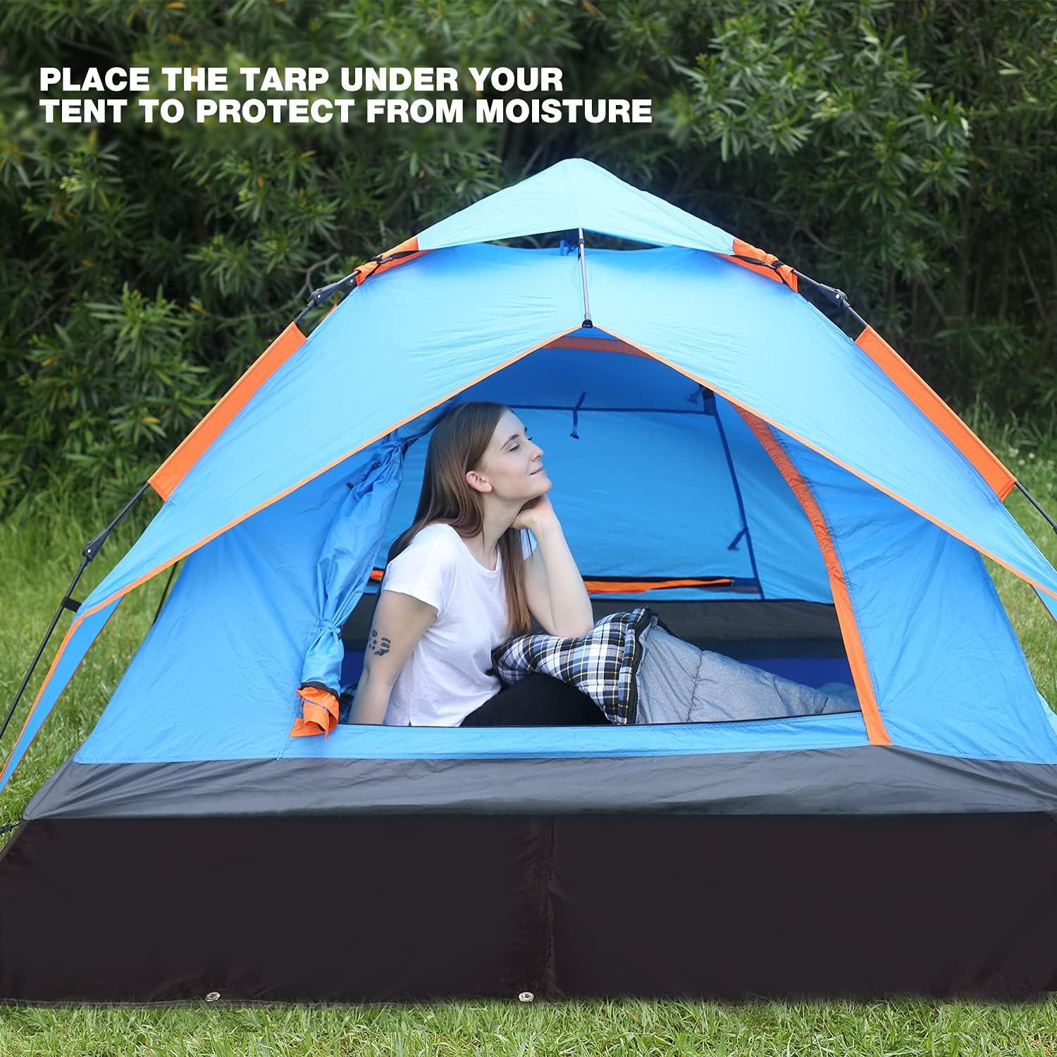 Tarp de Camping Impermeable REDCAMP 220x140cm para 1-2 Personas