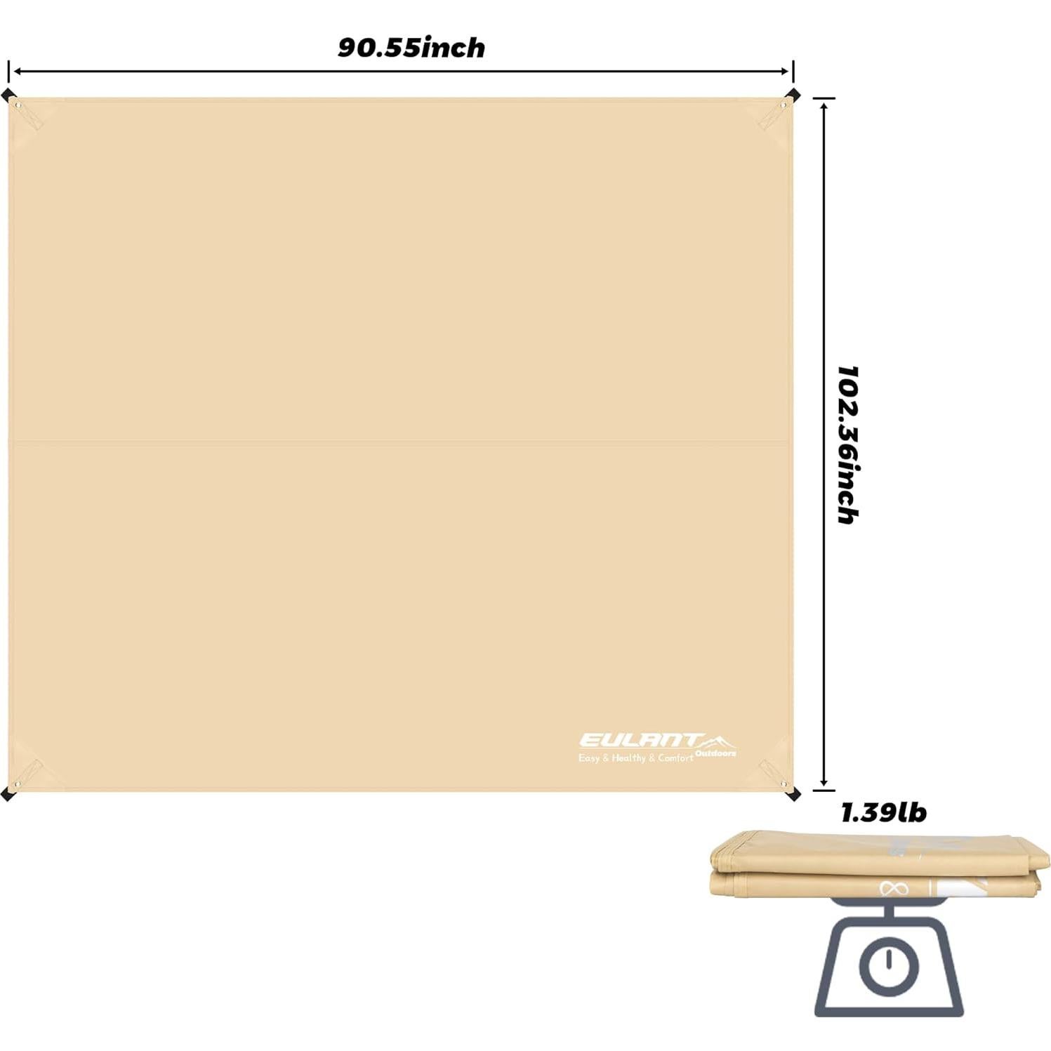 Huella de tienda YEEKORO 149x220 cm Tela Oxford 210D Impermeable