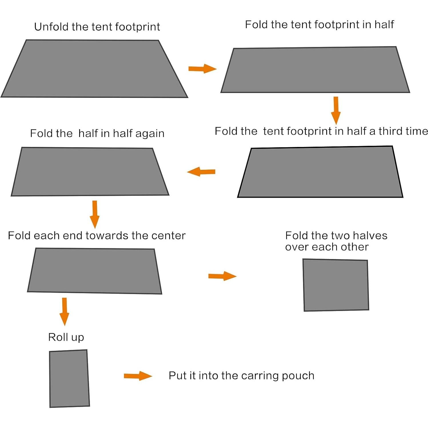 Huella de tienda ACENILEN impermeable 199x210 cm para camping