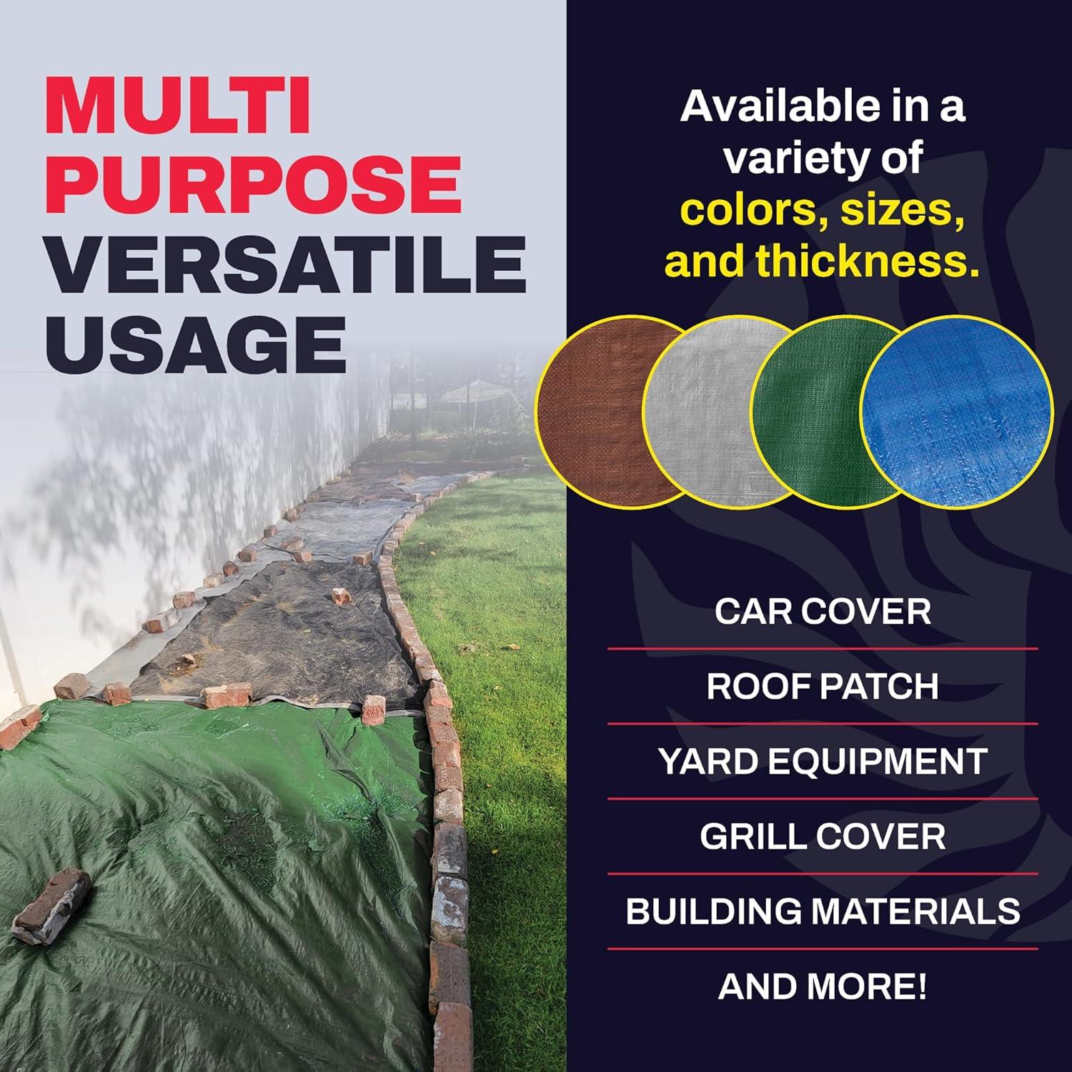 Toldo Verde Impermeable Zebro 2.58 kg 120x96 cm 16 Mils