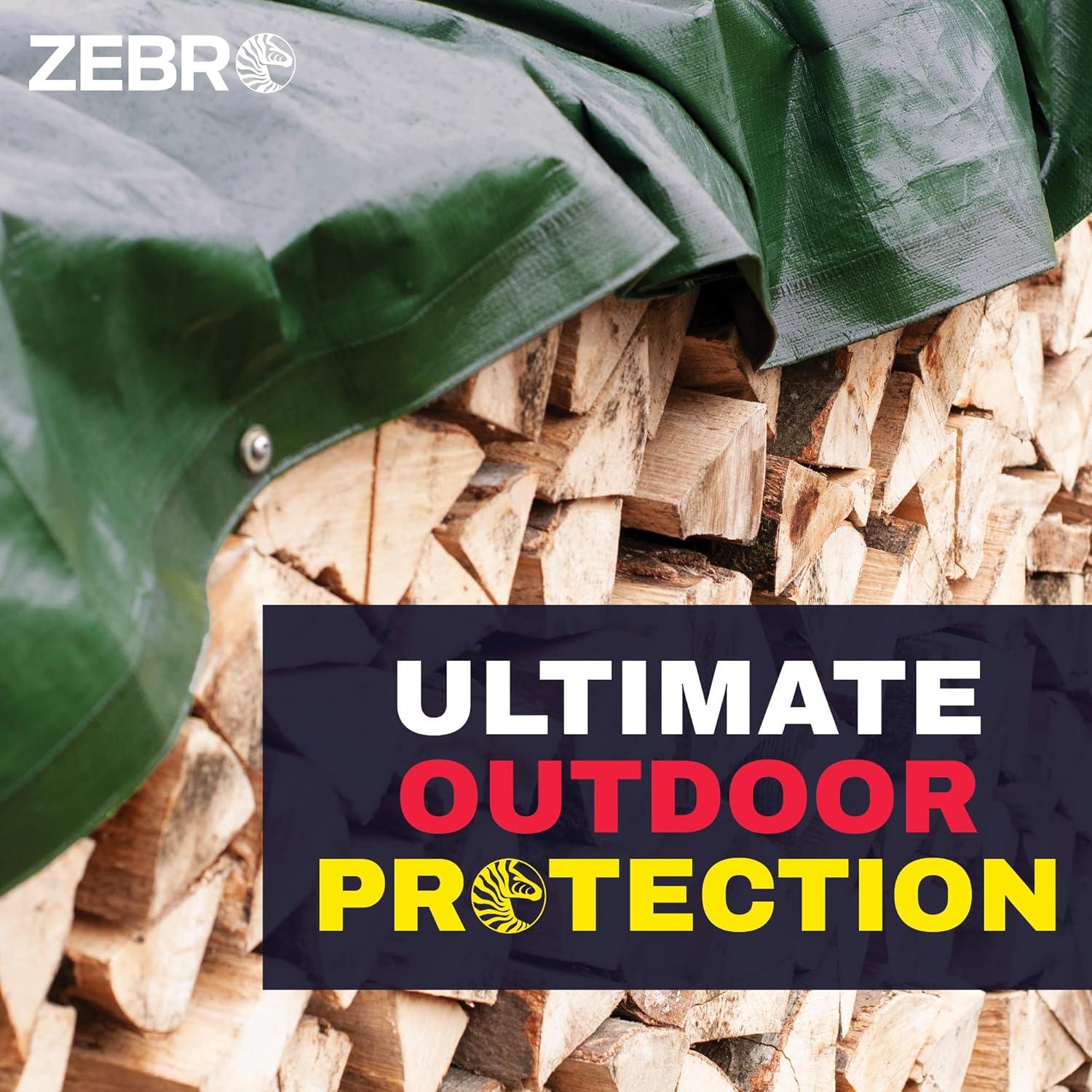 Toldo Verde Impermeable Zebro 2.58 kg 120x96 cm 16 Mils