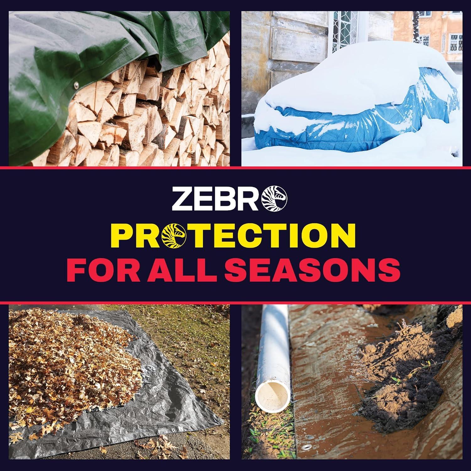 Toldo Verde Impermeable Zebro 2.58 kg 120x96 cm 16 Mils