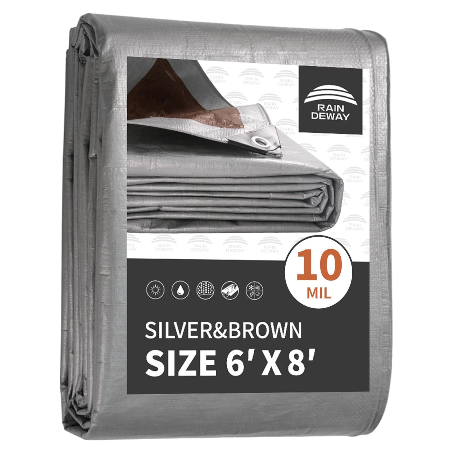 Lona Impermeable RAINDEWAY 1.83x2.44m 10 Mil UV Resistente