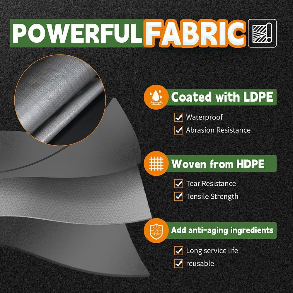 Lona Impermeable RAINDEWAY 1.83x2.44m 10 Mil UV Resistente