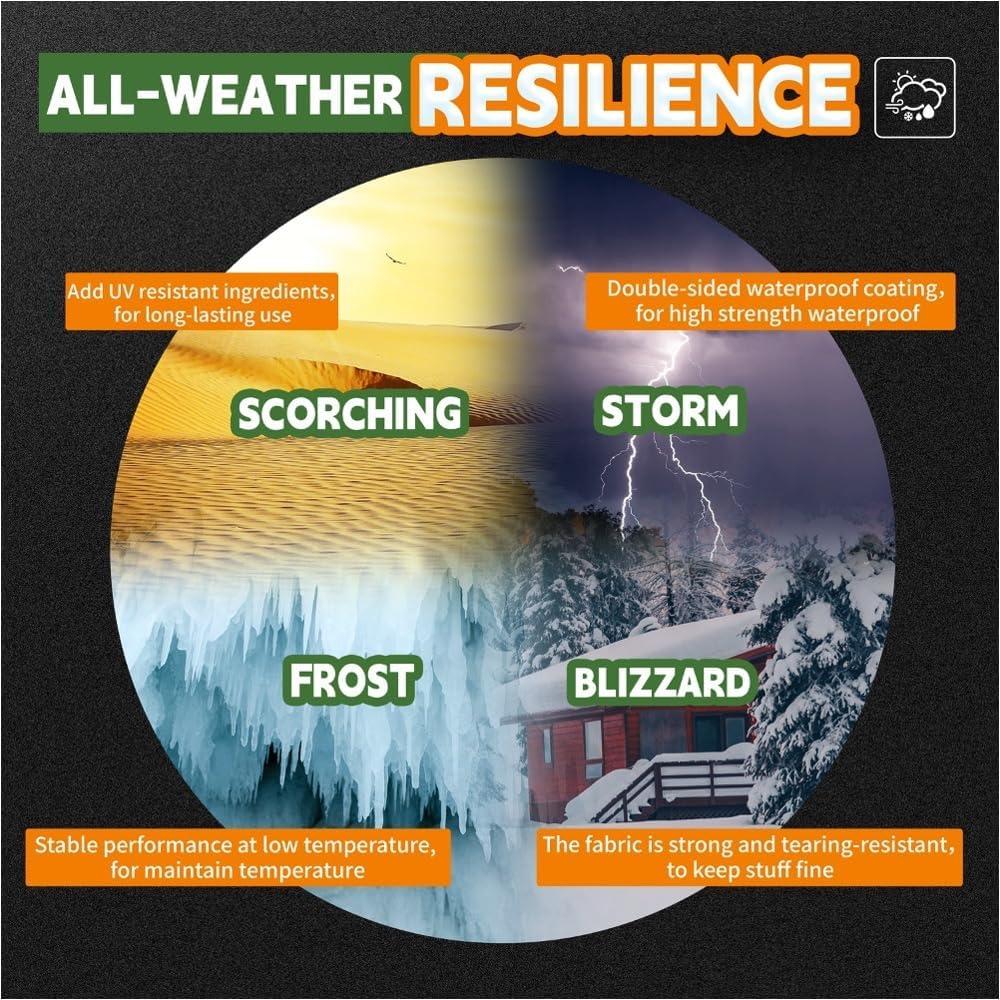 Lona Impermeable RAINDEWAY 1.83x2.44m 10 Mil UV Resistente