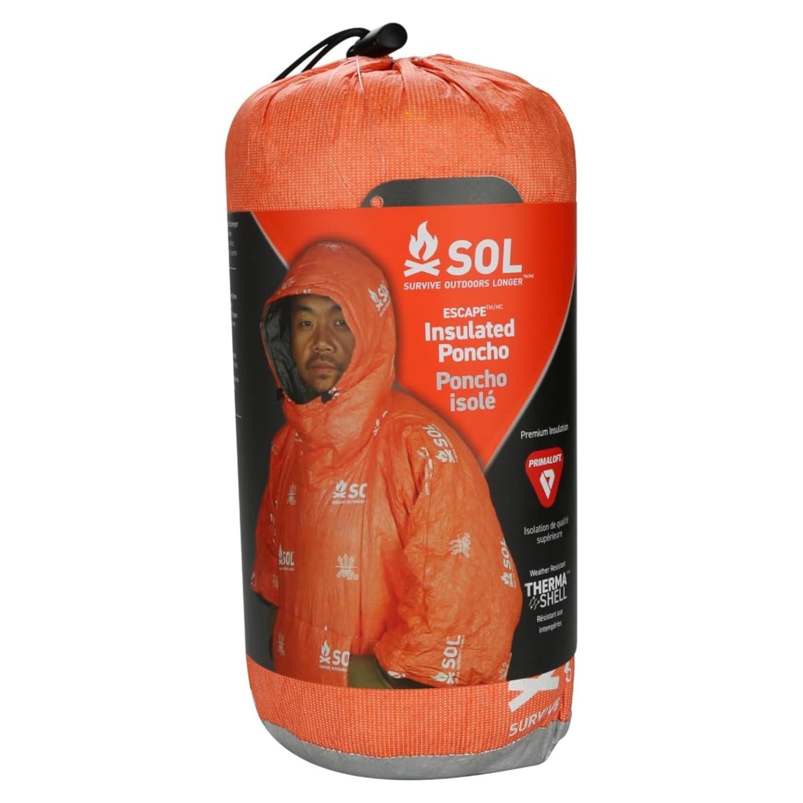 Poncho Aislante SOL Escape - Compacto Impermeable 0.45kg