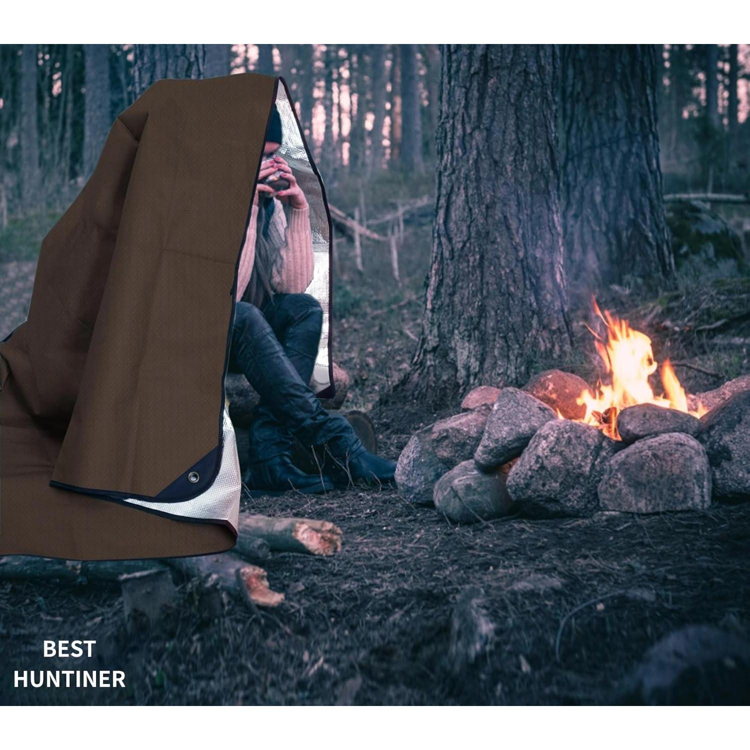 Manta de Supervivencia BESTHUNTINER 213x150cm Impermeable