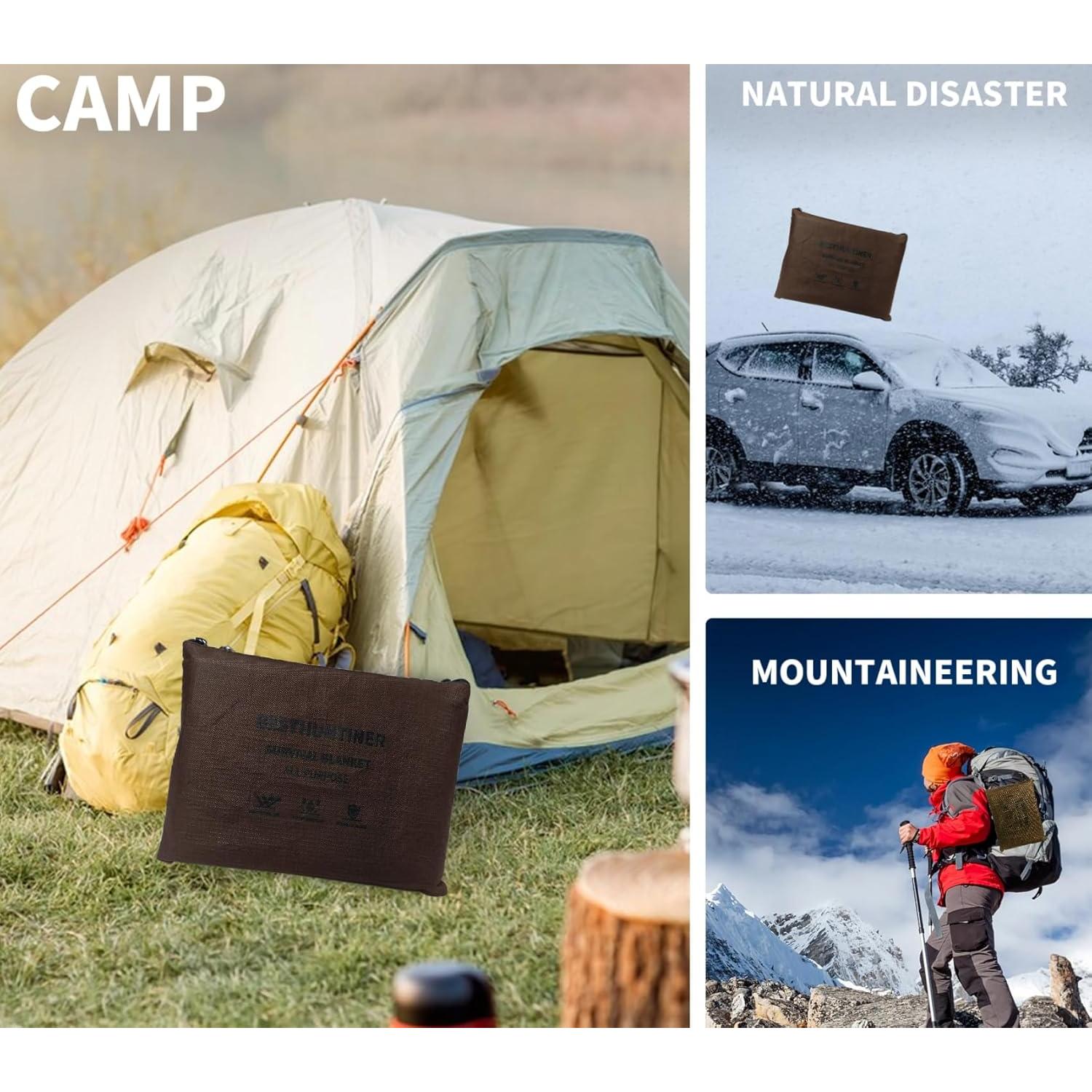 Manta de Supervivencia BESTHUNTINER 213x150cm Impermeable