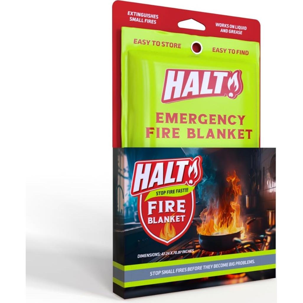 Manta de Emergencia contra Incendios HALT! 1 Paquete 30.48x18.24 cm