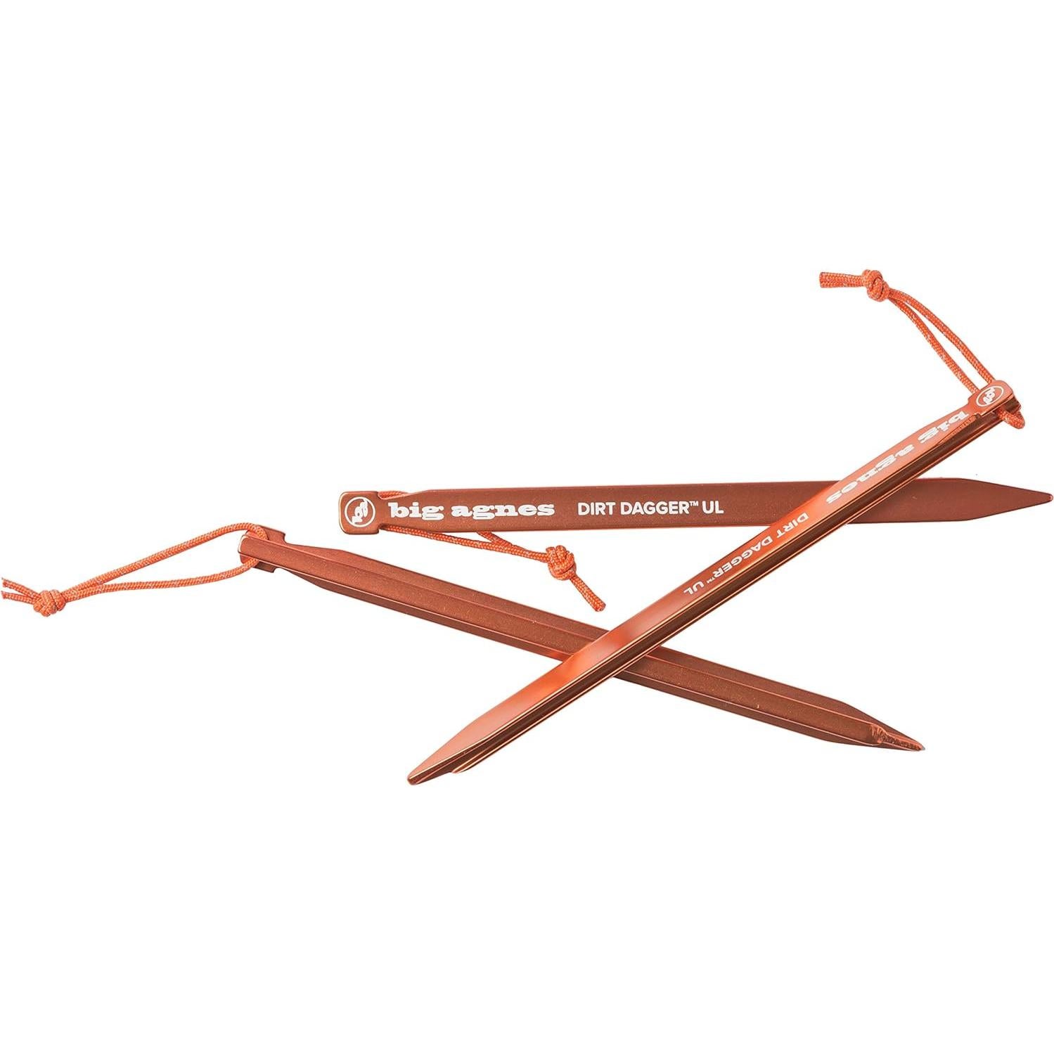 Estacas de Tienda Big Agnes 19.05 cm (Paquete de 6) Naranja