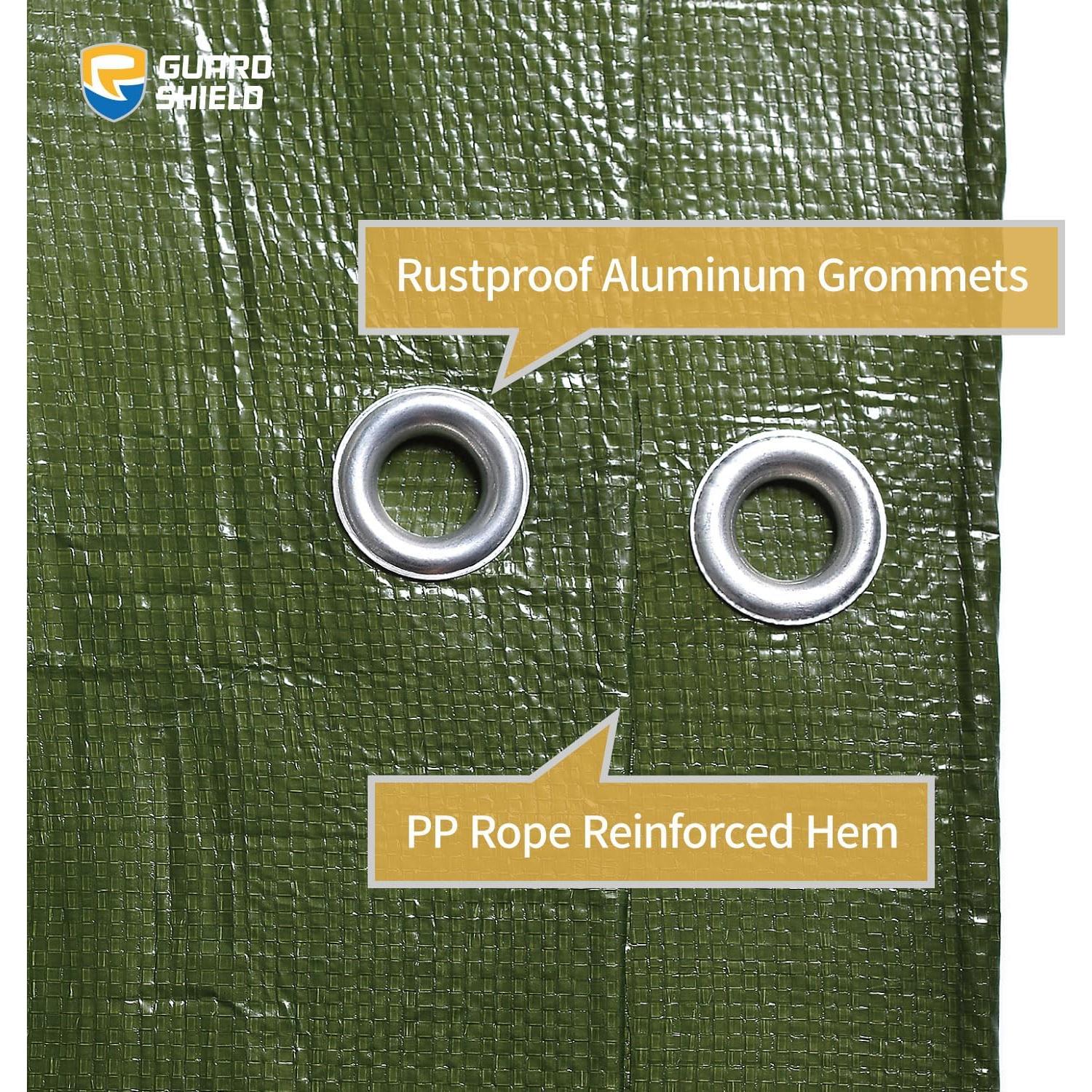 Toldo GUARD SHIELD Verde 12x16 (3.66x4.88m) Impermeable 12mil