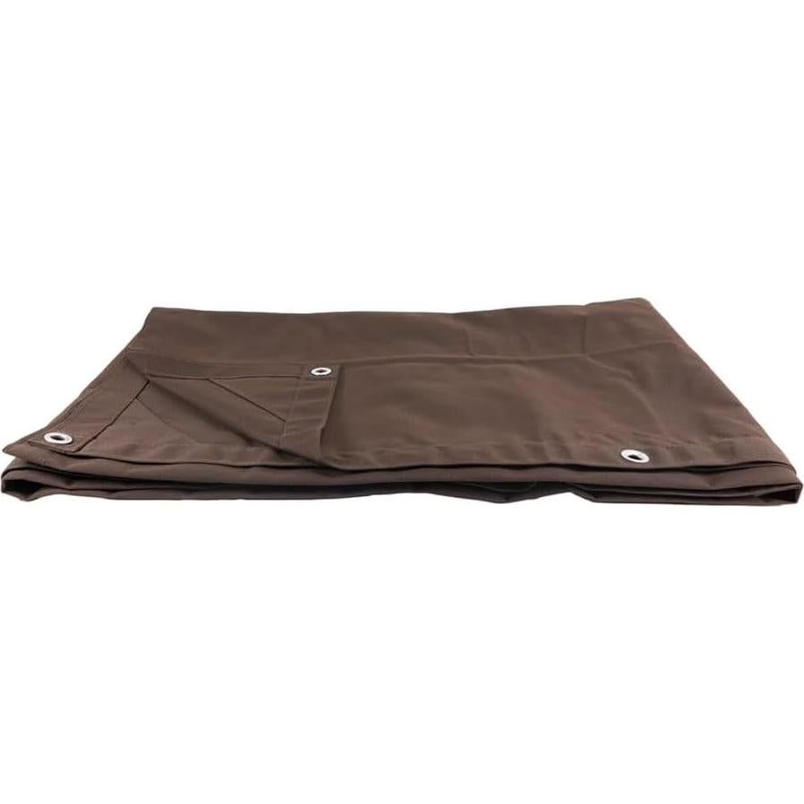 Lona de Camping Mytee 1.83m x 2.44m Marrón Oscuro 12oz