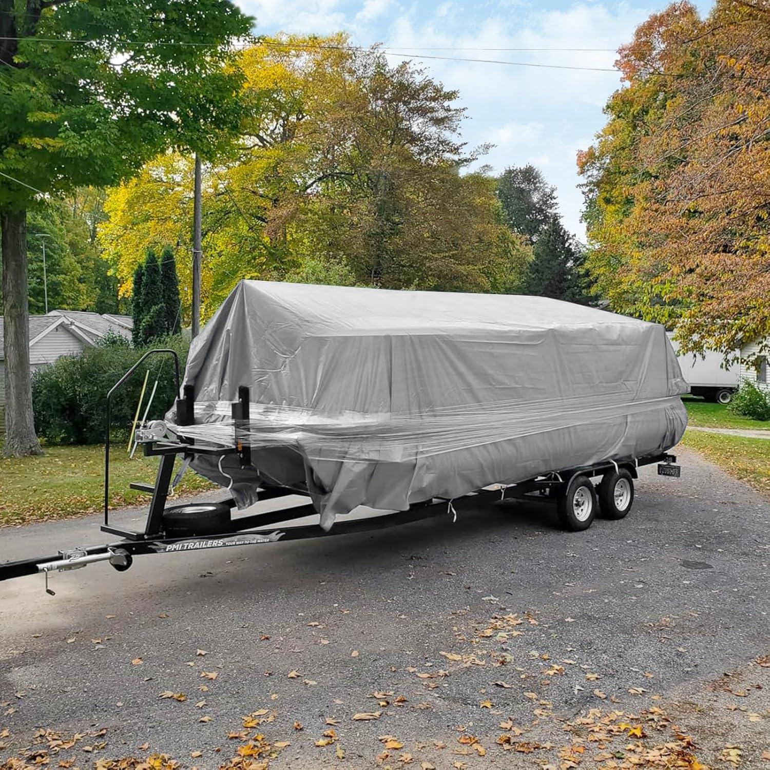 Tarps Heavy Duty Waterproof, 12 Mil Silver Heavy Duty Tarps with Grommets Reinforced Edges, UV Resistant, Tear&Fade Resistant, Small Rain Cover Waterproof Under Tent, 6 * 10FT