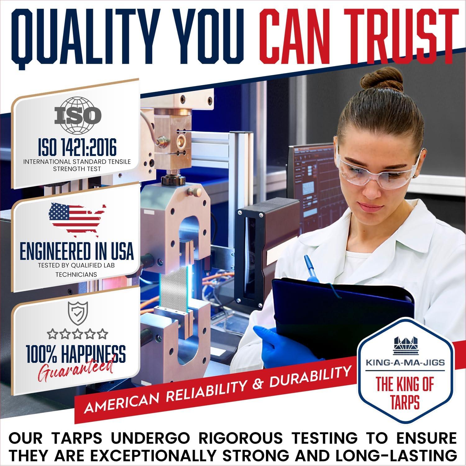 Lona Plástica Impermeable 6x8 Pies King-A-MA-JIGS - 2 Paquete