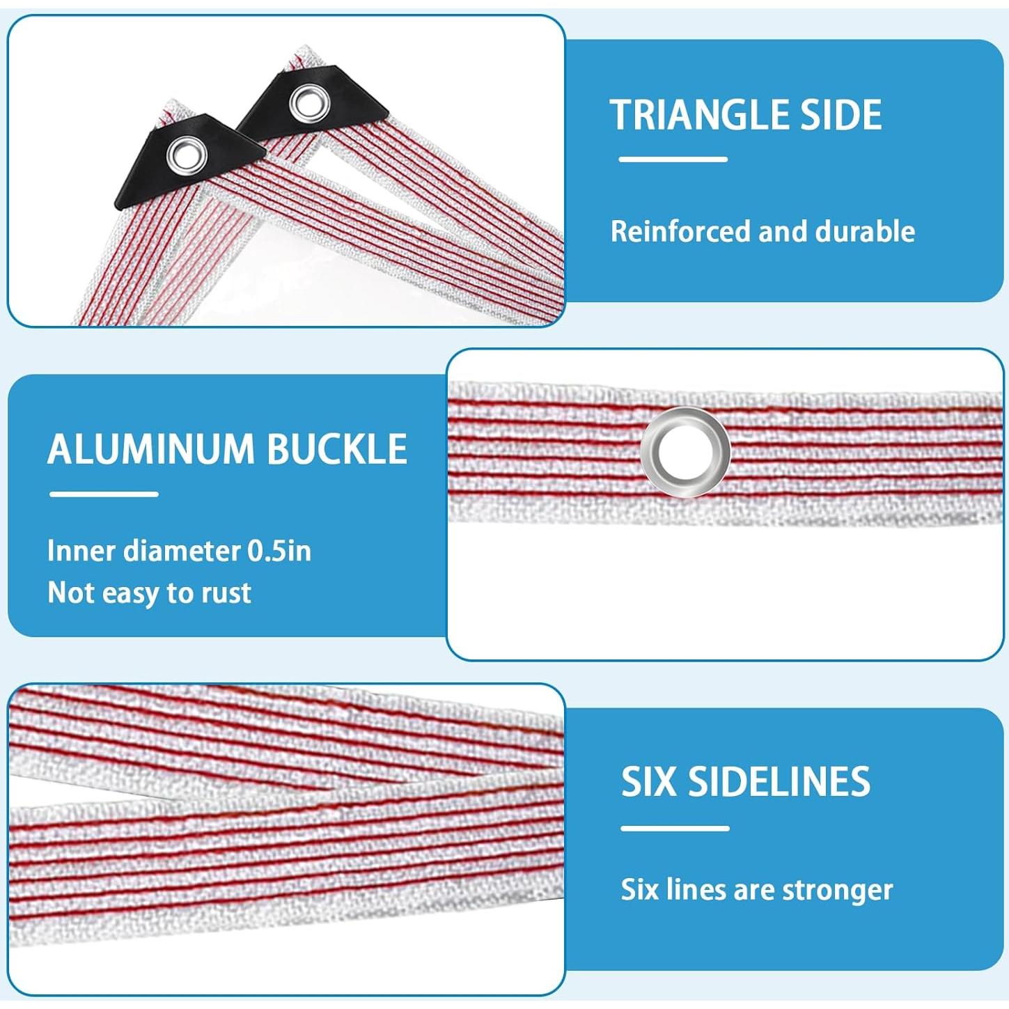 Clear Tarps Heavy Duty Waterproof 6x10,Clear Plastic Tarp with Grommets,Transparent PVC Vinyl Tarpaulin for Outdoor,Plant,Garden,Chicken Coop,Patio,Cat Litter