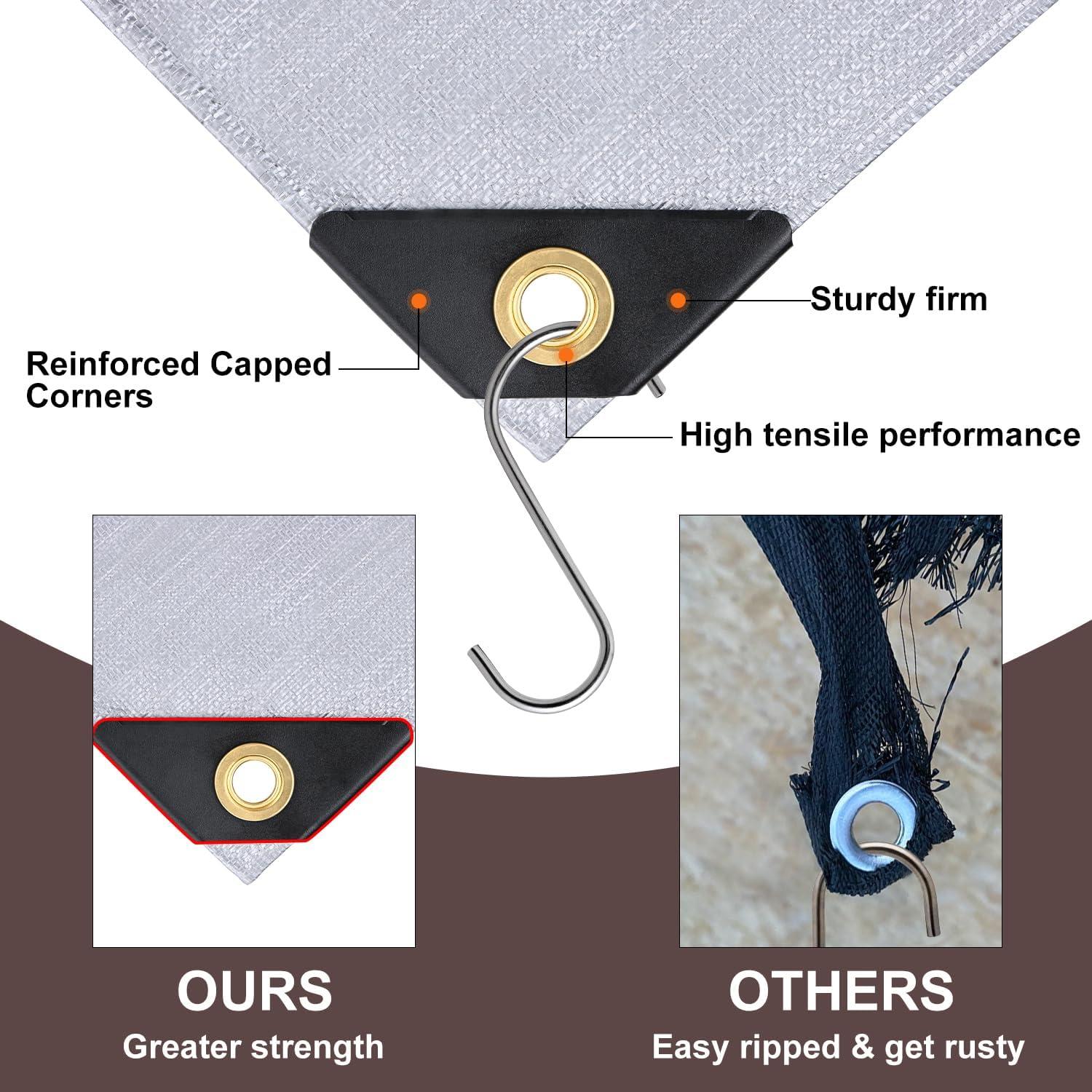 Lona Impermeable Patiobay 3.05x3.05m 16 Mil Resistente UV