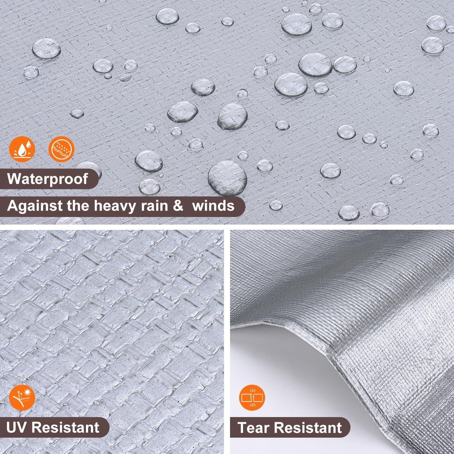 Lona Impermeable Patiobay 3.05x3.05m 16 Mil Resistente UV