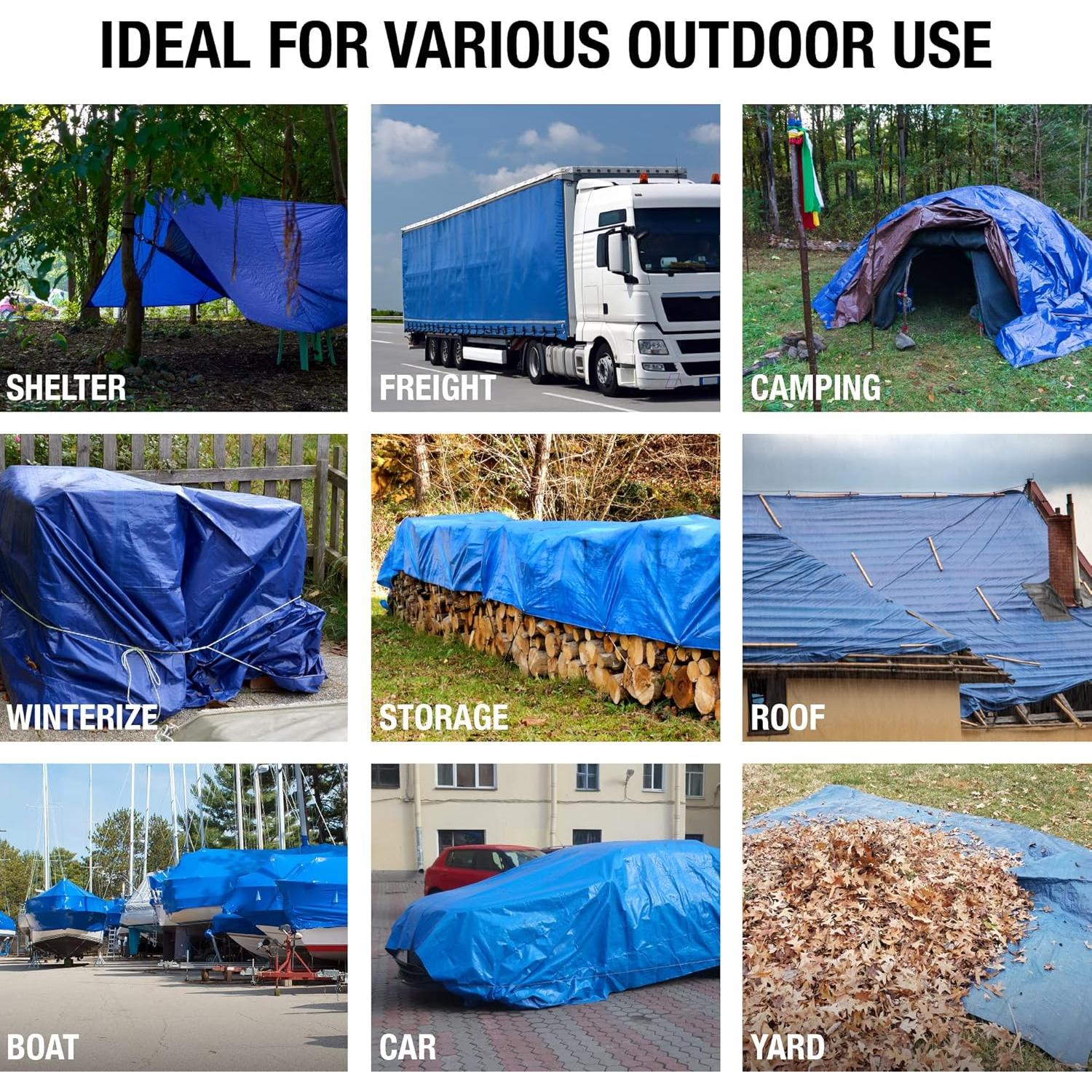 Lona Impermeable Multiusos Dry Gear 9x12 - Alta Durabilidad