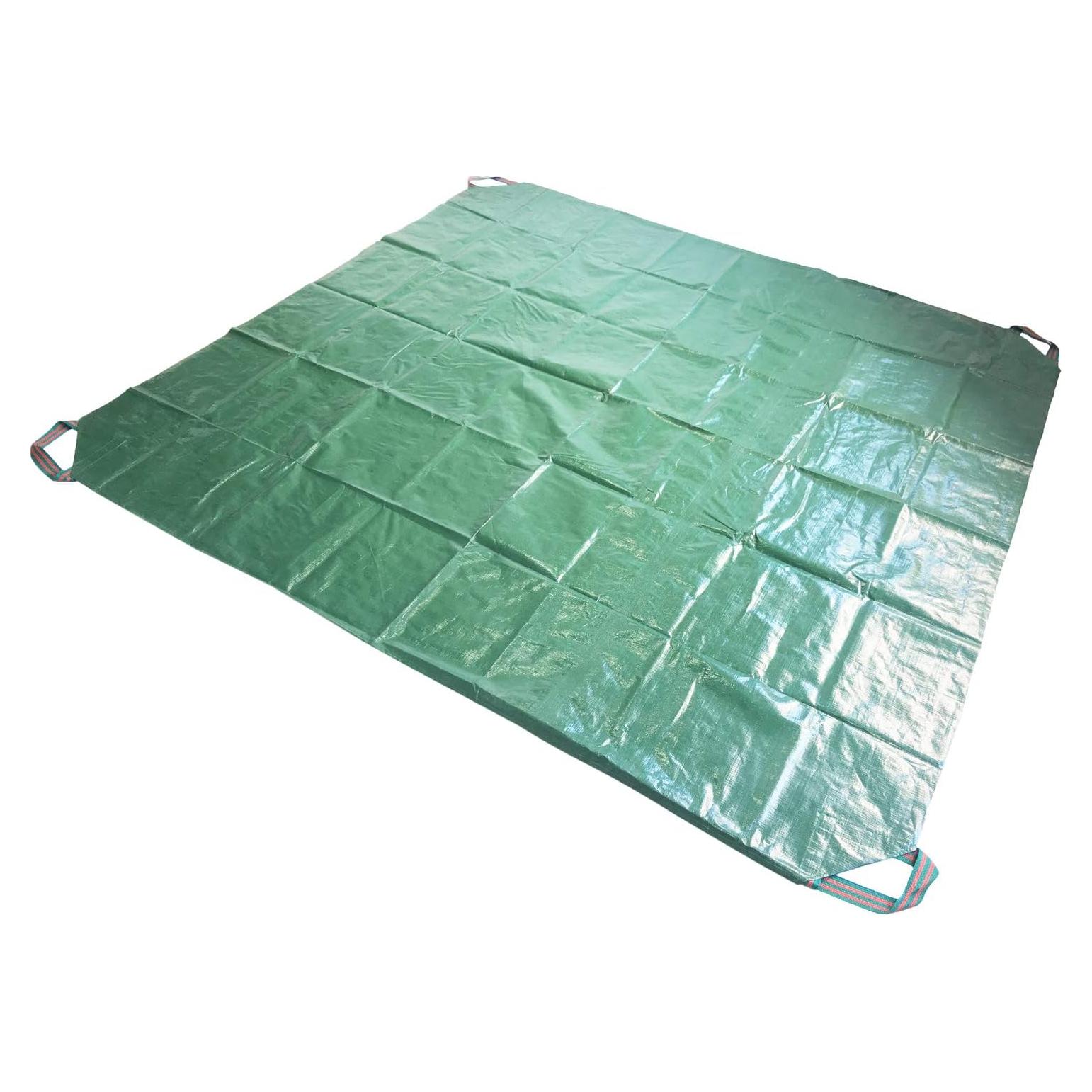 Tarp Impermeable Tespher 7x7 Pies con 4 Mangos Verde