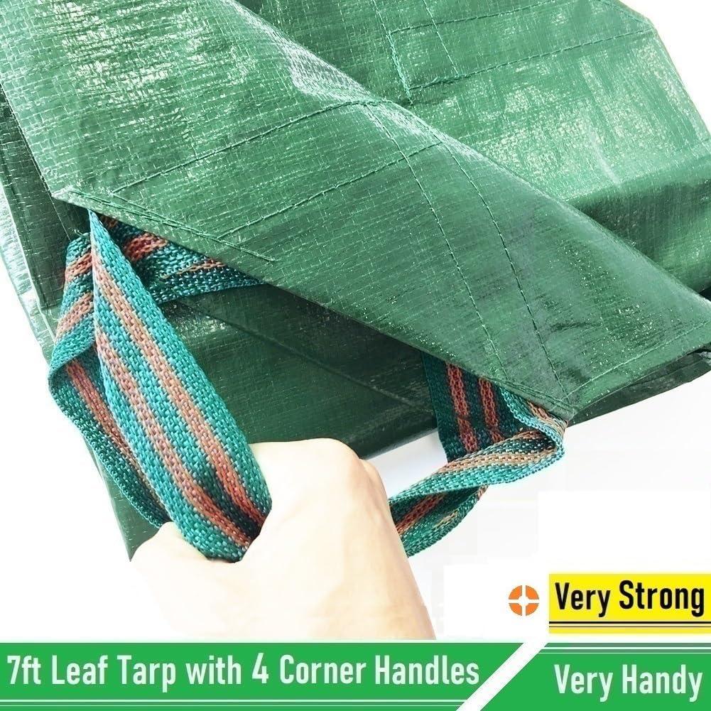 Tarp Impermeable Tespher 7x7 Pies con 4 Mangos Verde