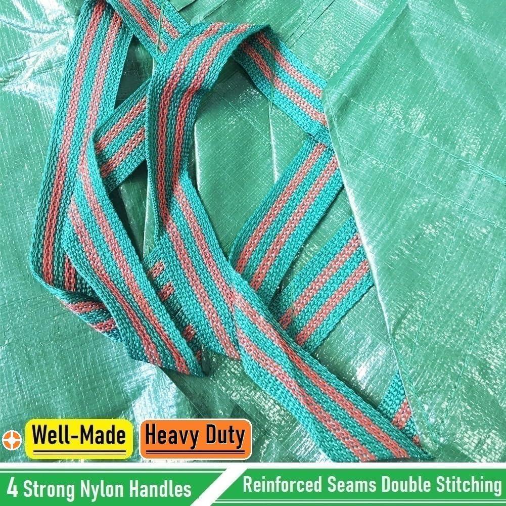 Tarp Impermeable Tespher 7x7 Pies con 4 Mangos Verde