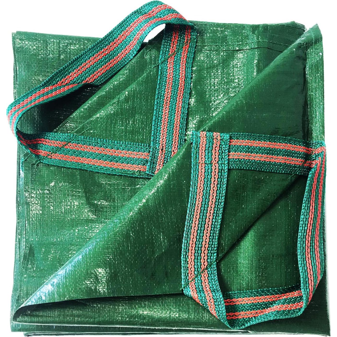 Tarp Impermeable Tespher 7x7 Pies con 4 Mangos Verde