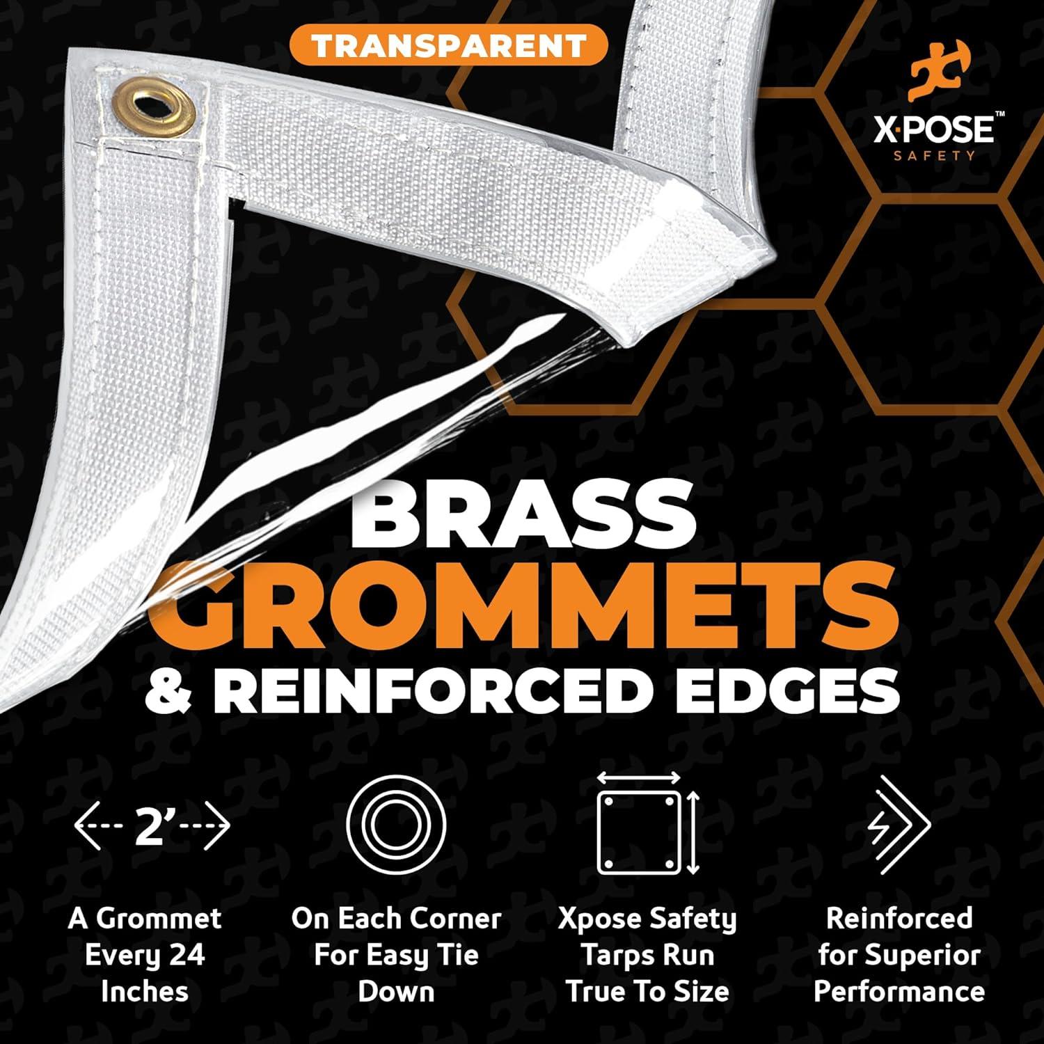 Lona de Vinilo Transparente 20 Mil Xpose Safety 243x213 cm