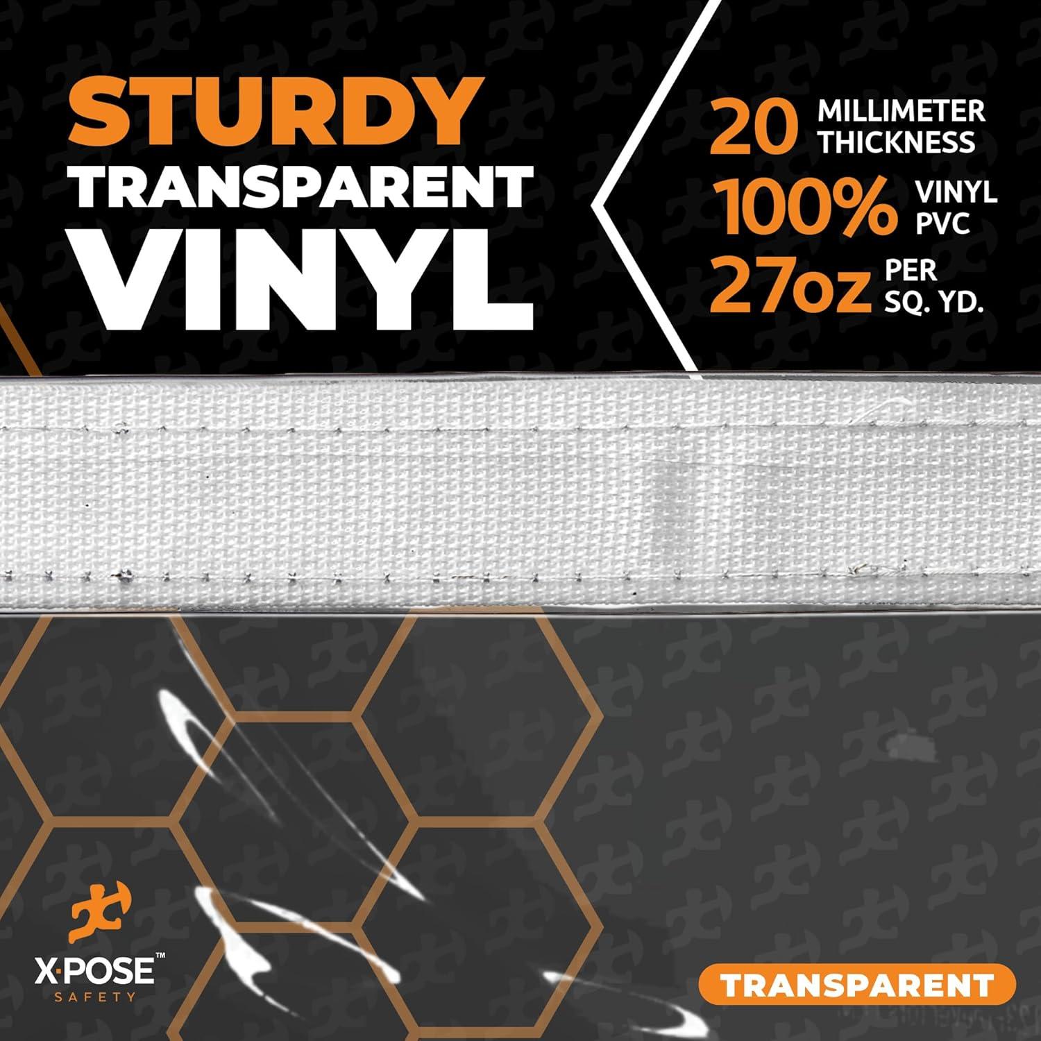 Lona de Vinilo Transparente 20 Mil Xpose Safety 243x213 cm
