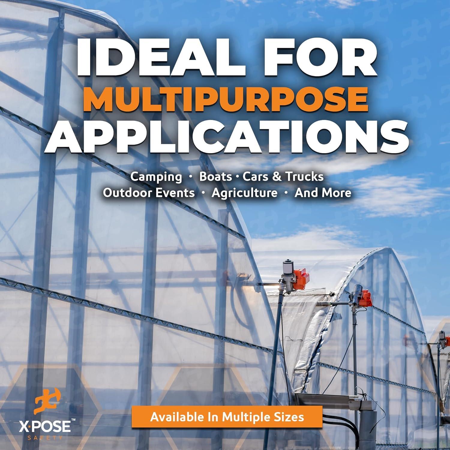 Lona de Vinilo Transparente 20 Mil Xpose Safety 243x213 cm