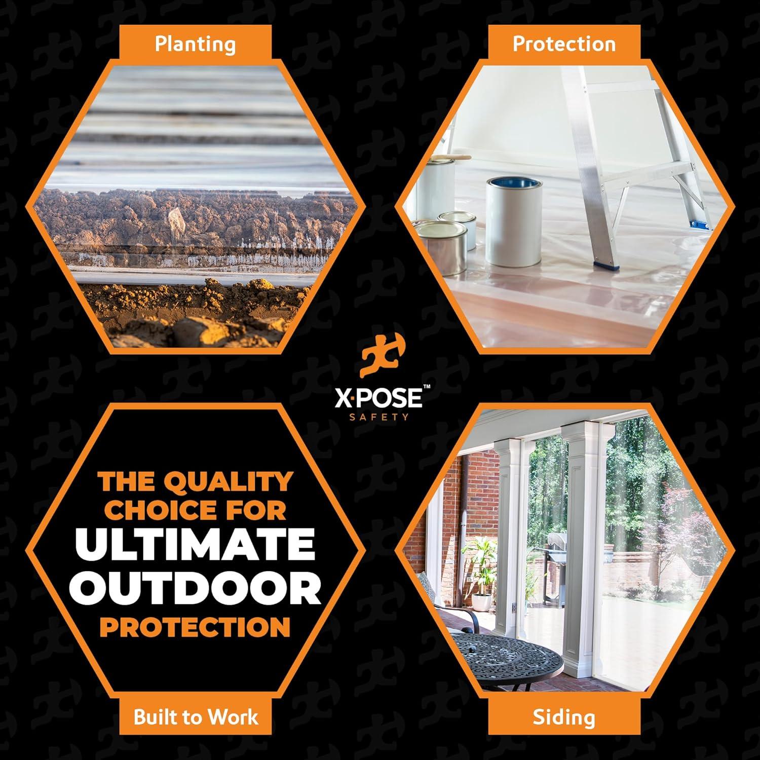 Lona de Vinilo Transparente 20 Mil Xpose Safety 243x213 cm