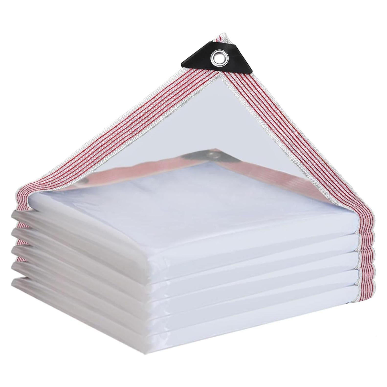 Lona Impermeable Transparente Cenhadam 1.22x1.83m con Ojetes