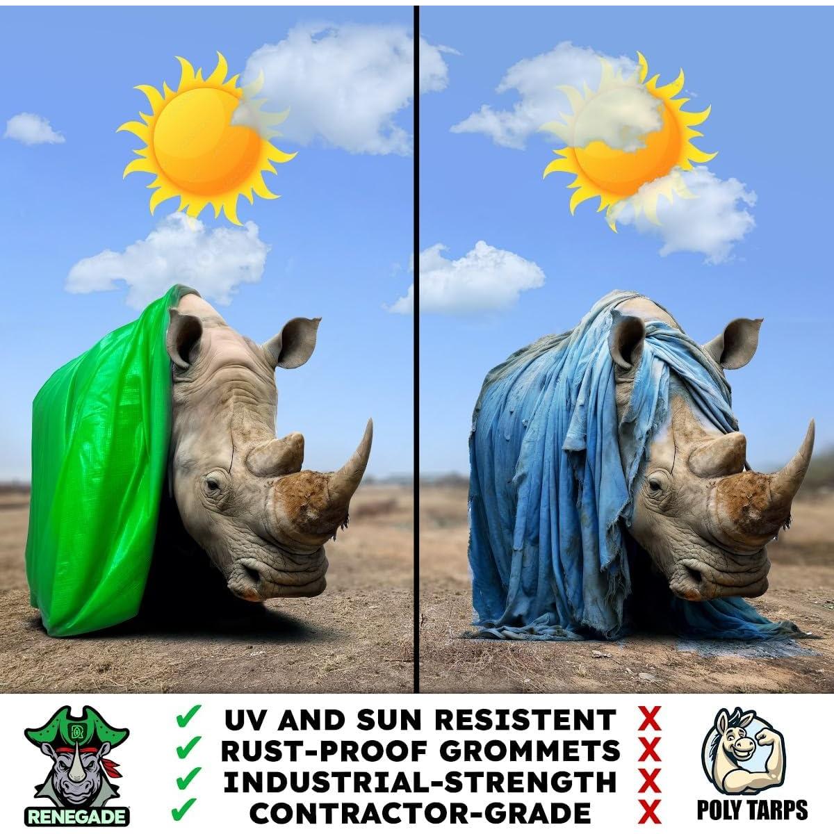 Lona Renegade 6.1m x 3.7m Resistente al Agua y UV