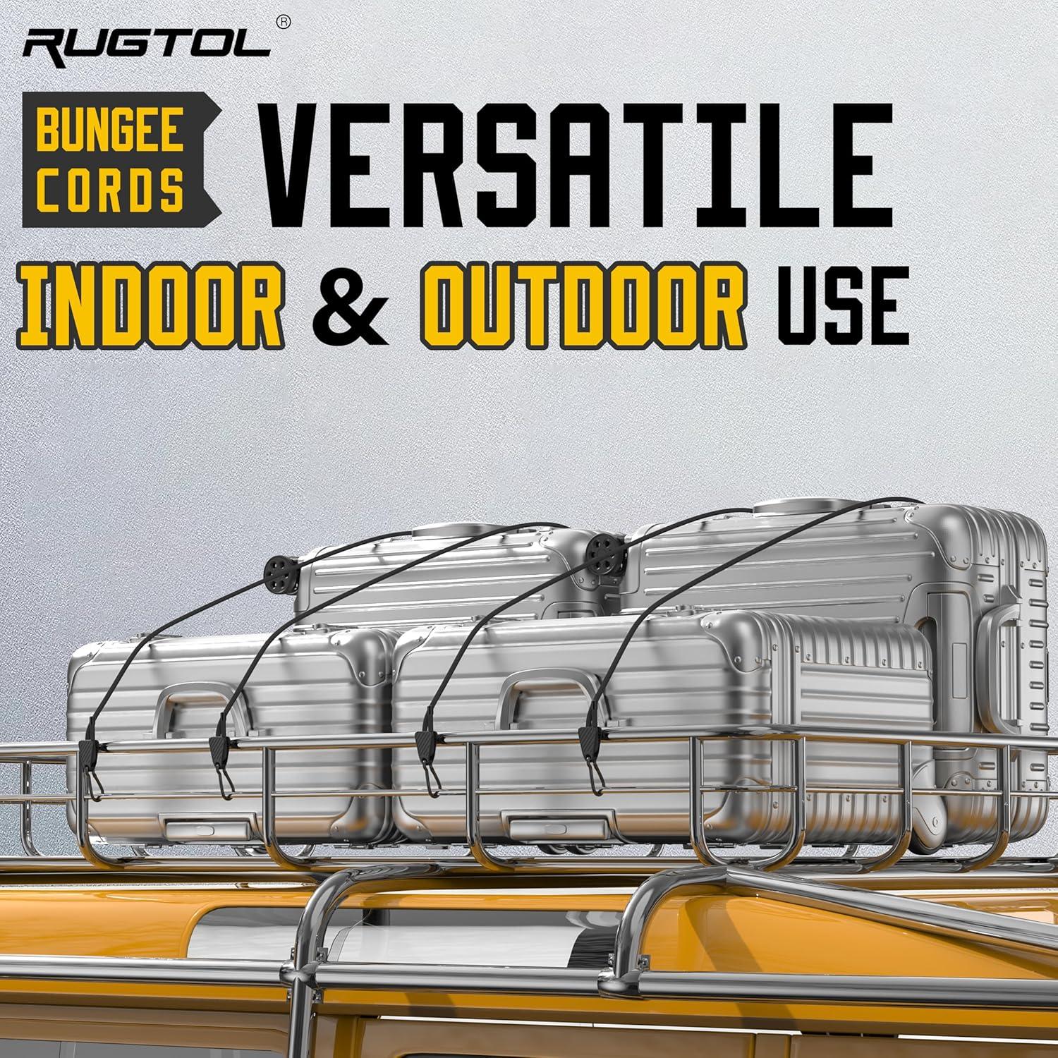 Cuerdas Bungee Ajustables Rugtol 12 Piezas 121.92 cm