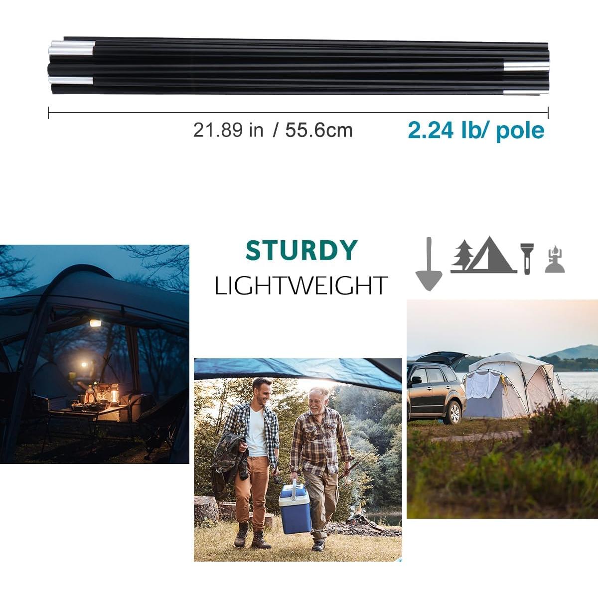 Postes de Tienda Preensamblados BRILLIANCE4U 25 pies Aluminio