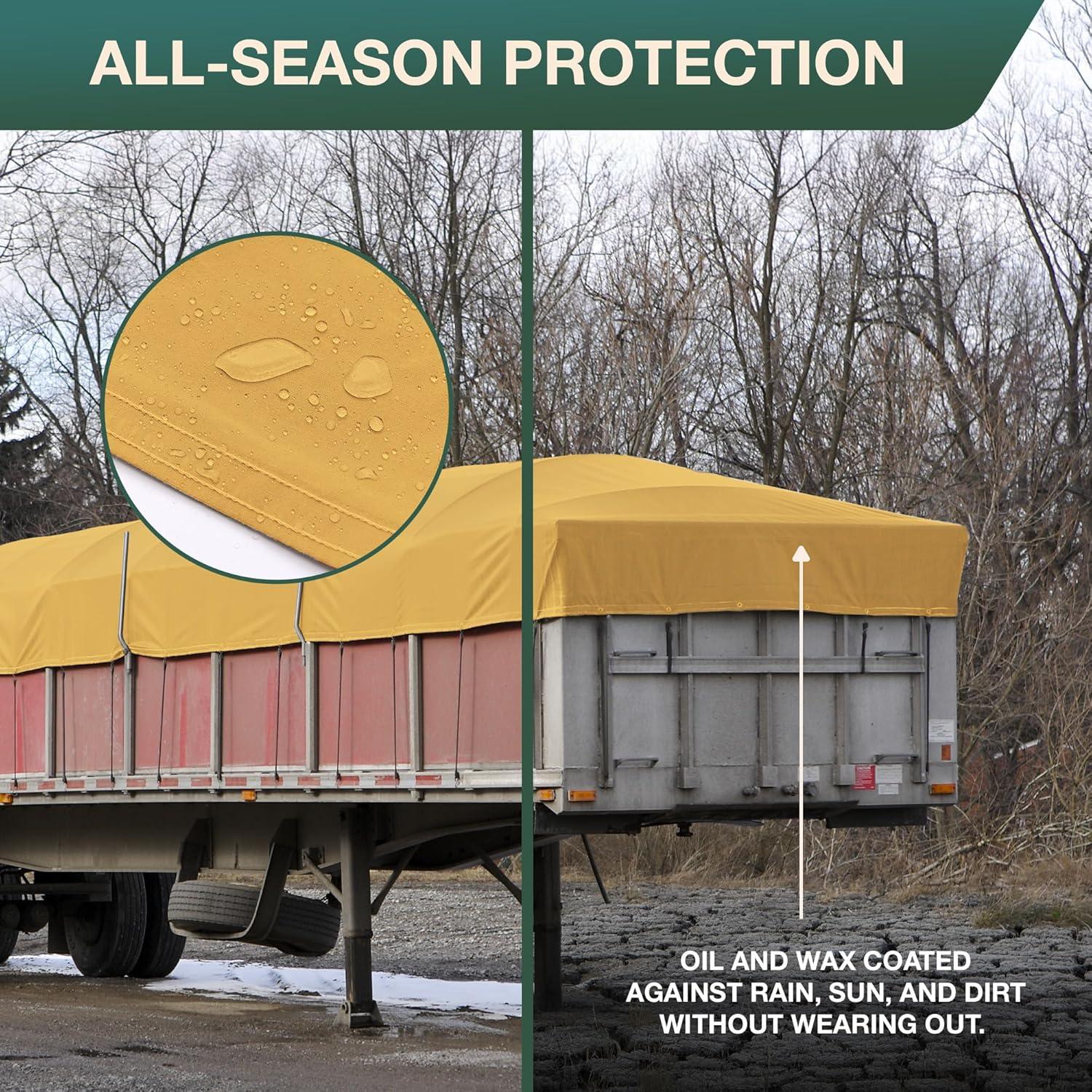 Cubierta Lona Impermeable CCS 3.05x3.66m Oro Resistente