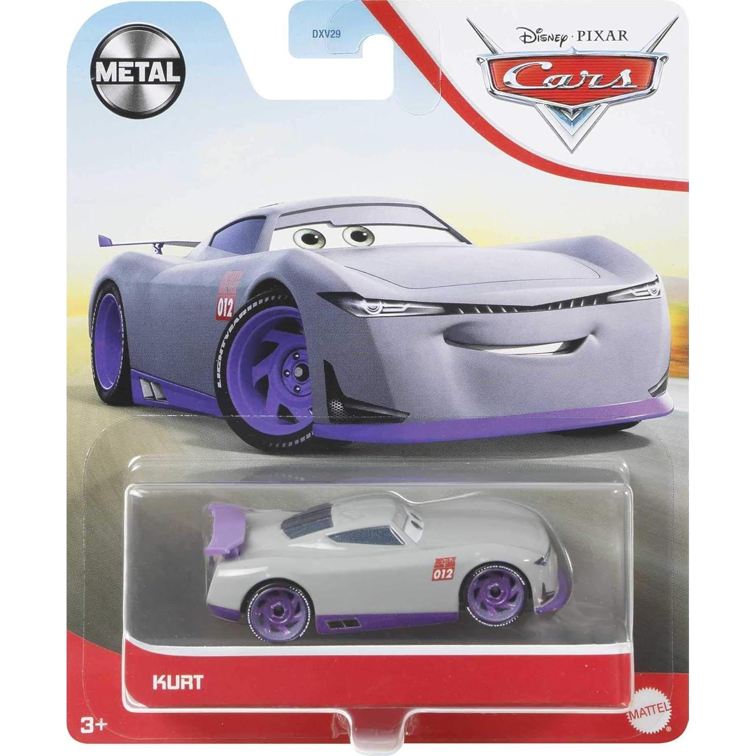 Disney Cars Toys Kurt, Miniature, Collectible Racecar Automobile Toys Based on Cars Toys Movies, for Kids Age 3 and Older, Multicolor