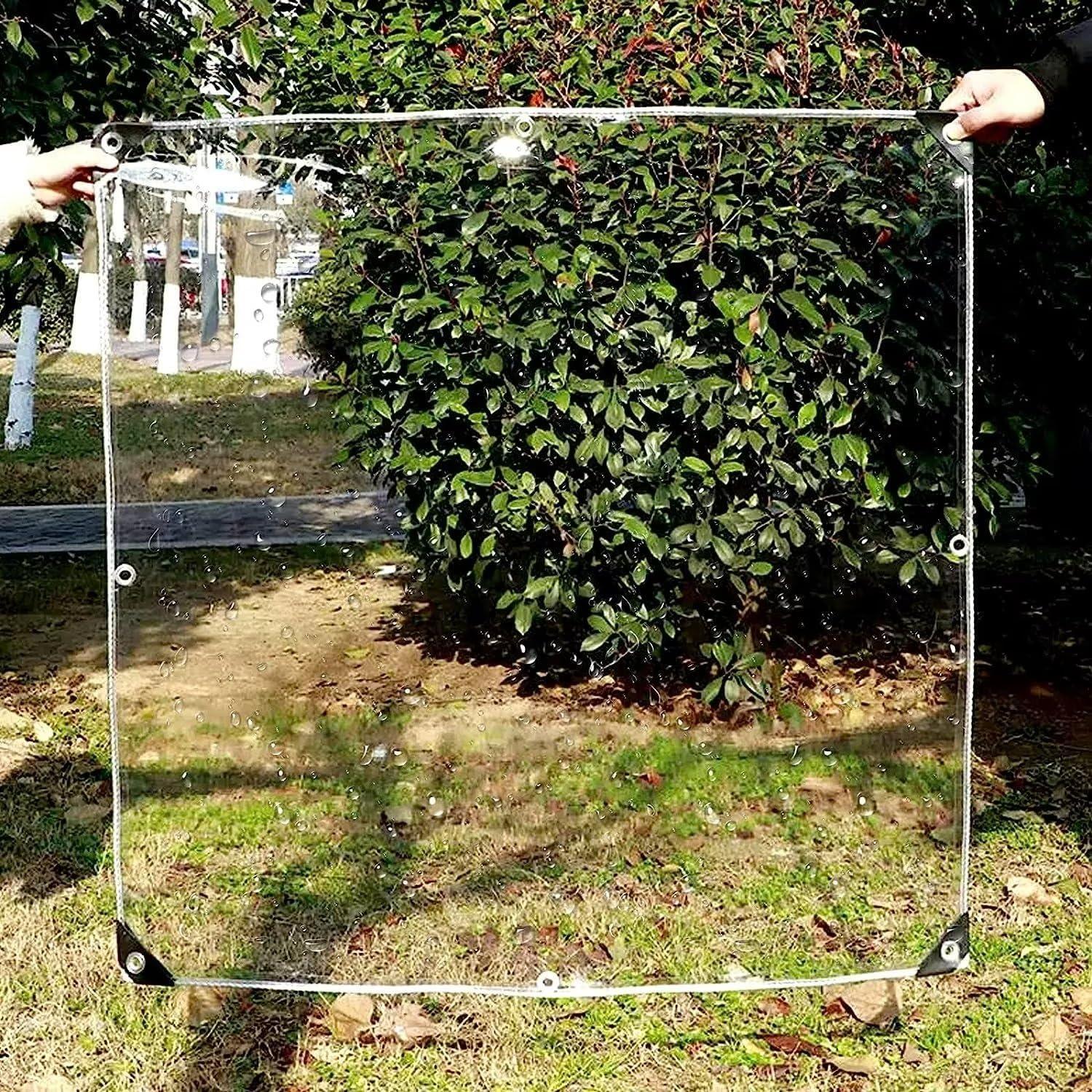 Lona Impermeable Transparente LCYFBE 1.4x2m con Ojetes