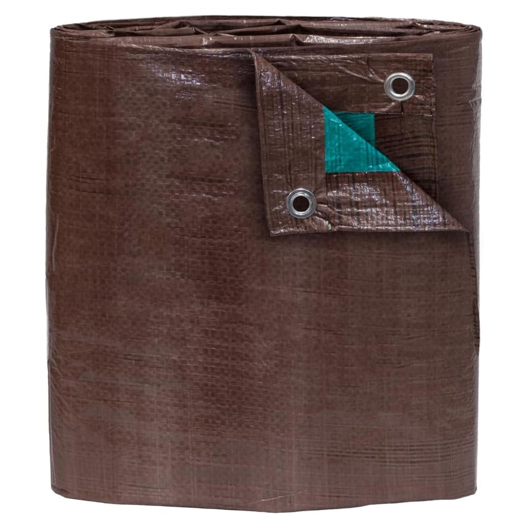 Lona Impermeable TARP SUPPLY Inc. 2.44m x 3.05m Marrón/Verde