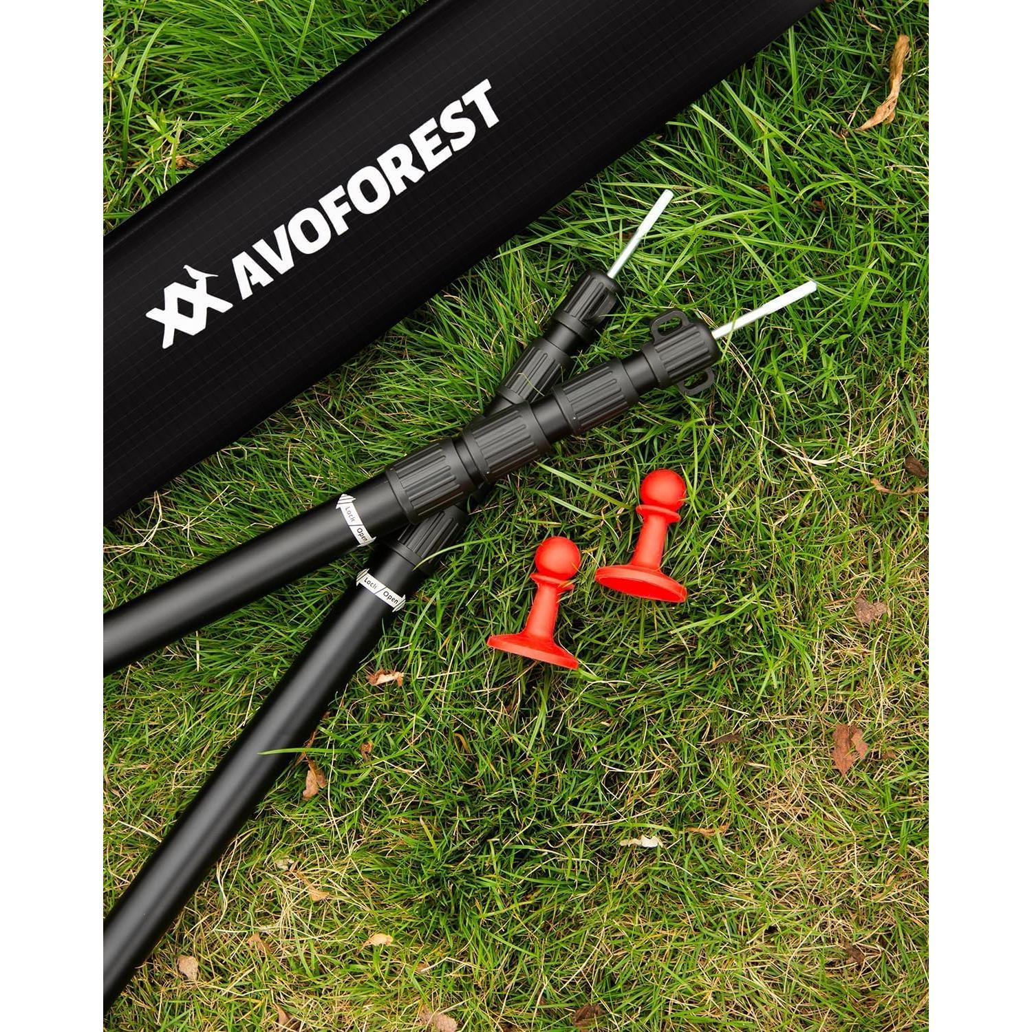 Postes de Toldo Ajustables AVOFOREST Aluminio 2.65m Juego de 4