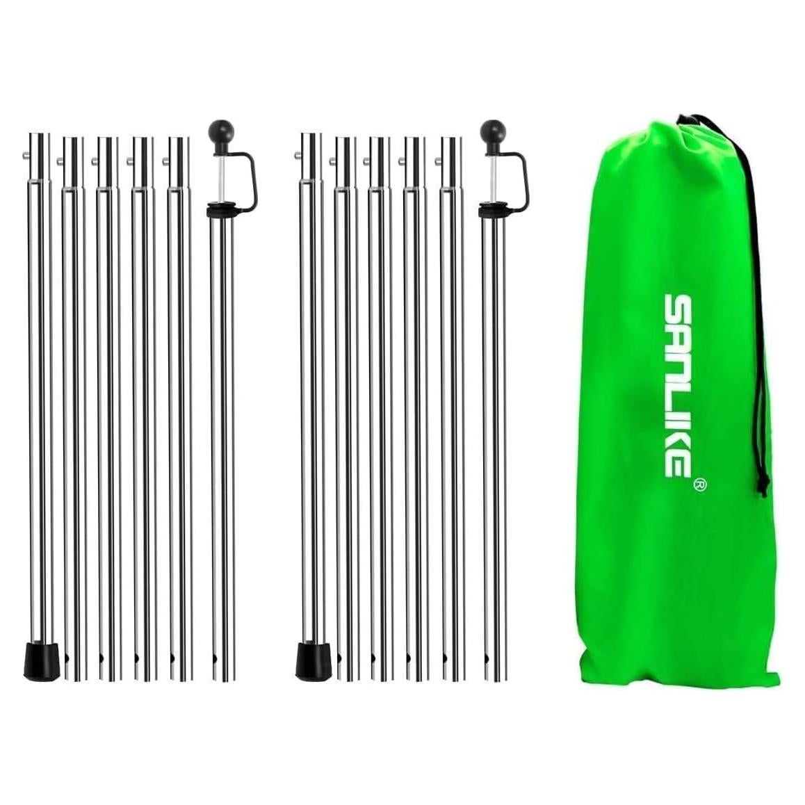 Postes Ajustables SAN LIKE para Tarp 81 a 241 cm - Set de 2