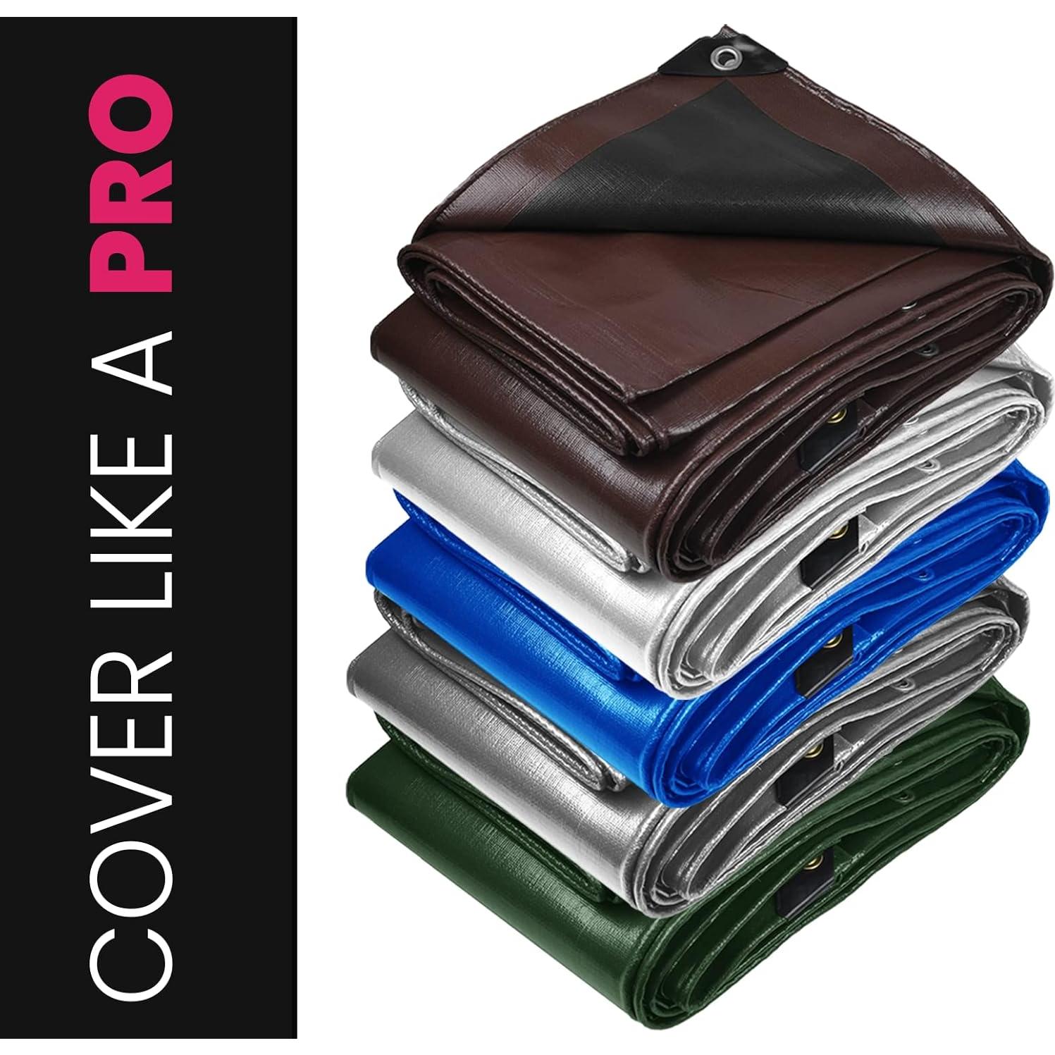 Lona PROTARP 7.32x7.32m Azul 22 Mil Impermeable UV Resistente