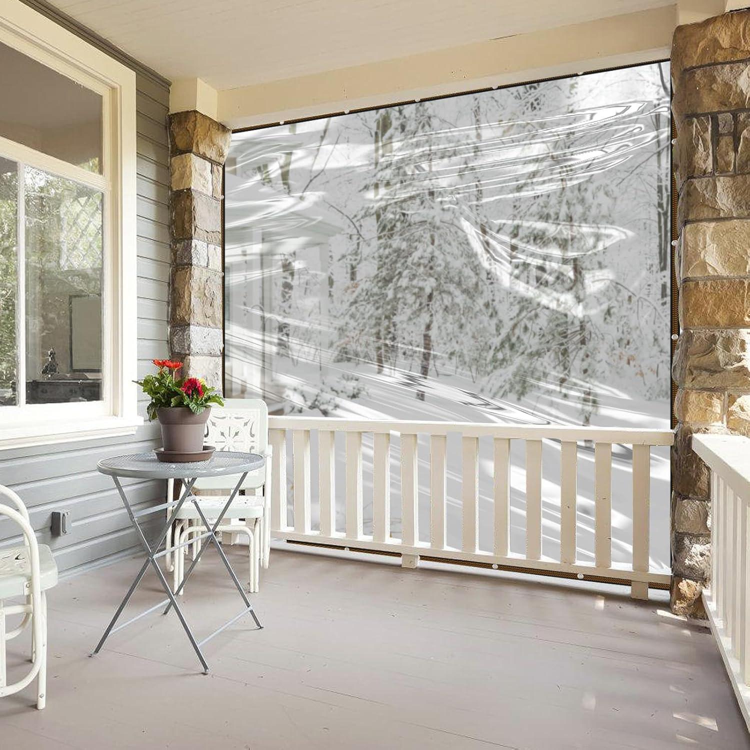 Lona Transparente Impermeable Aulock 2.99x2.99m 5mil