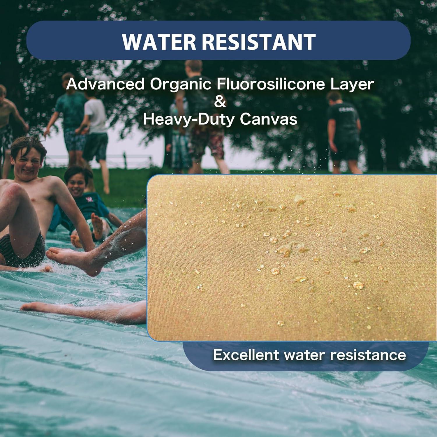 Lona de Lienzo Amarilla 20x30 ft Ezcasch Resistente al Agua