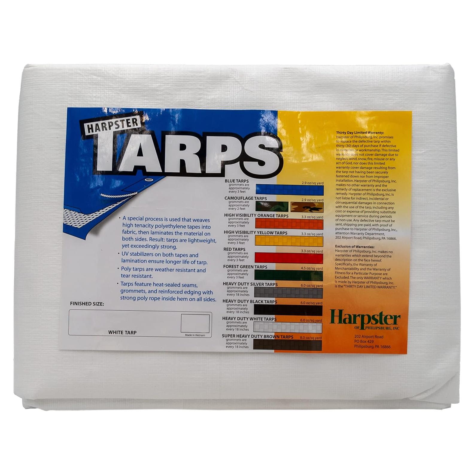 Lona Resistente TarpsDirect 243x183 cm Impermeable 12 Mil