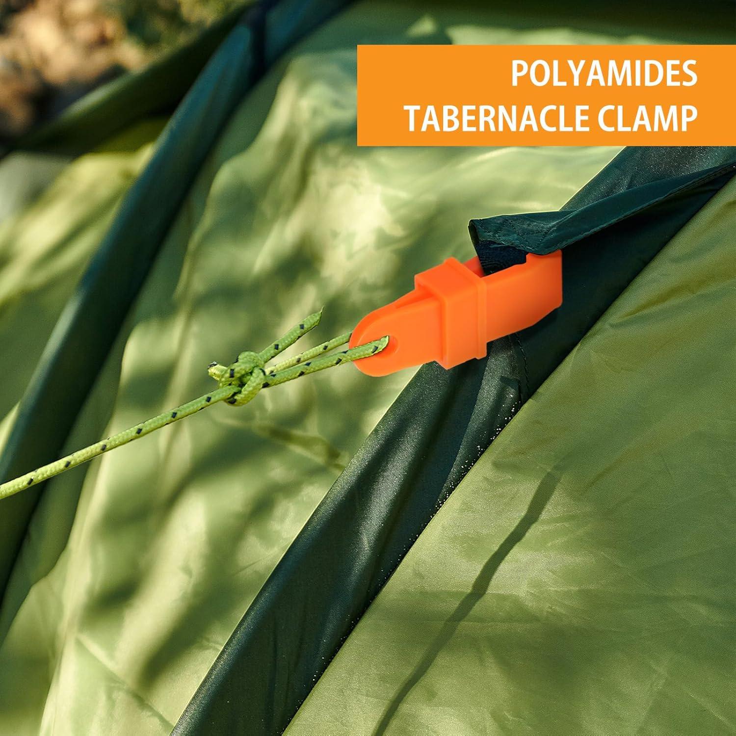 Clips de Lona Outus 20 Pcs Boca de Cocodrilo Anaranjado