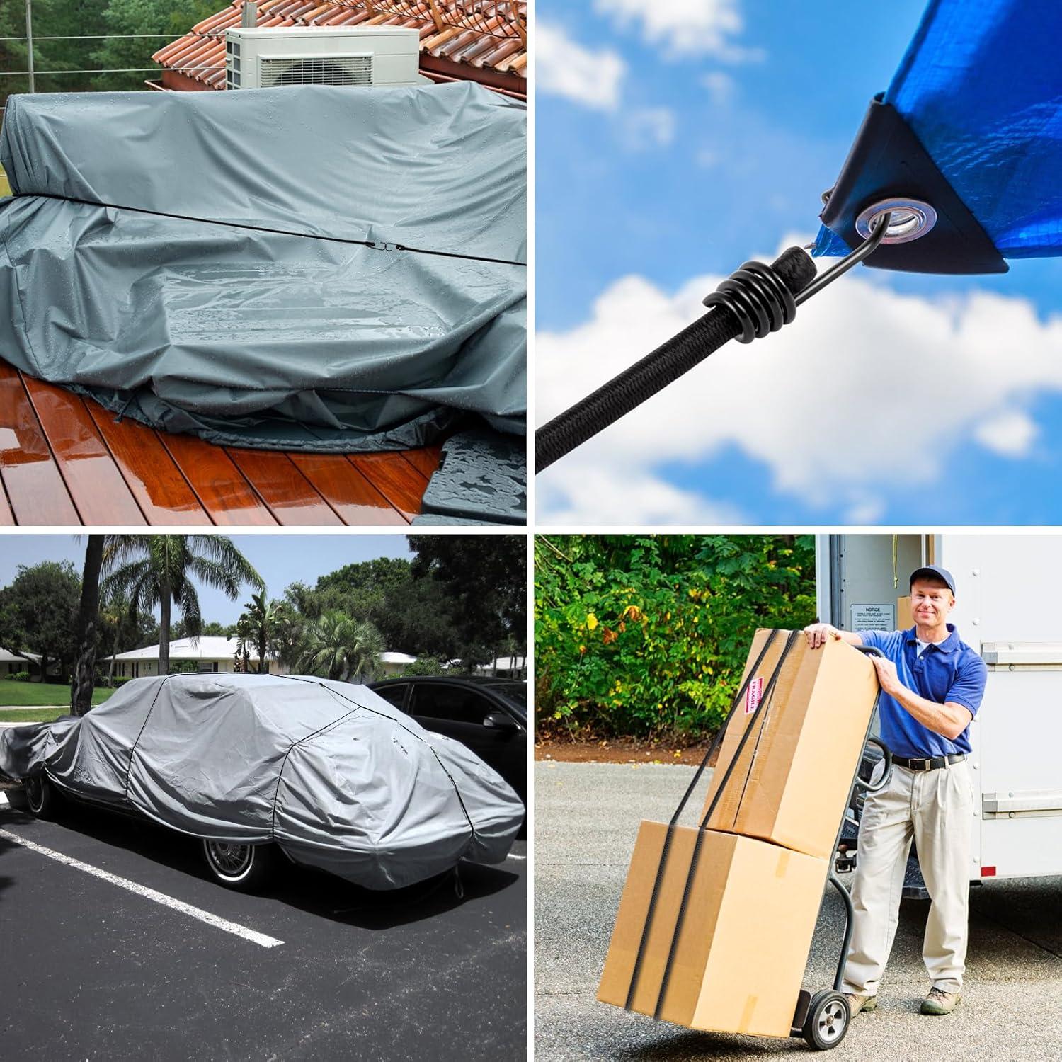 Cuerda elástica Kinzomor 101.6 cm alta resistencia 4 unidades