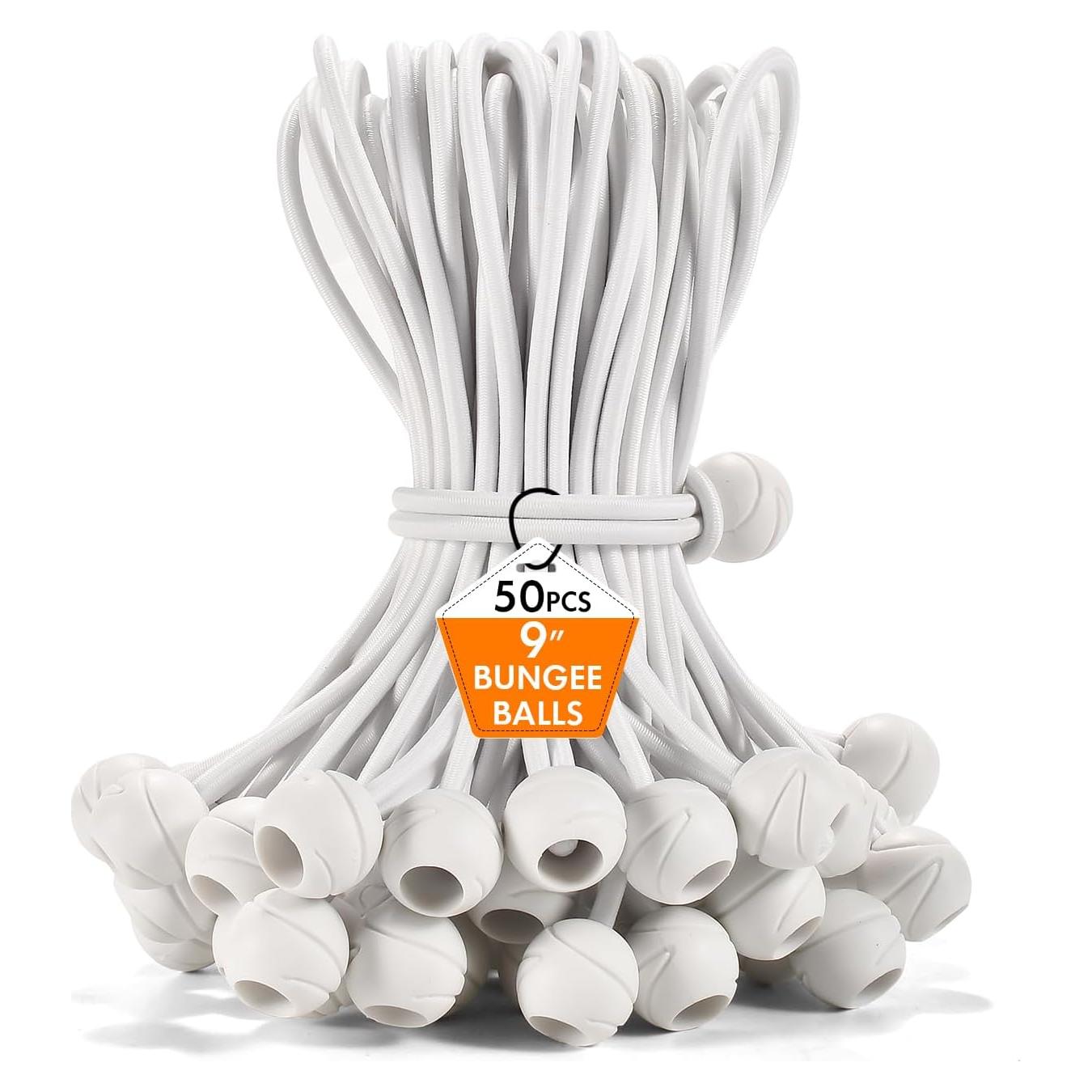 Paquete de 50 Cuerdas Bungee XIANGLE 22.86 cm Alta Resistencia