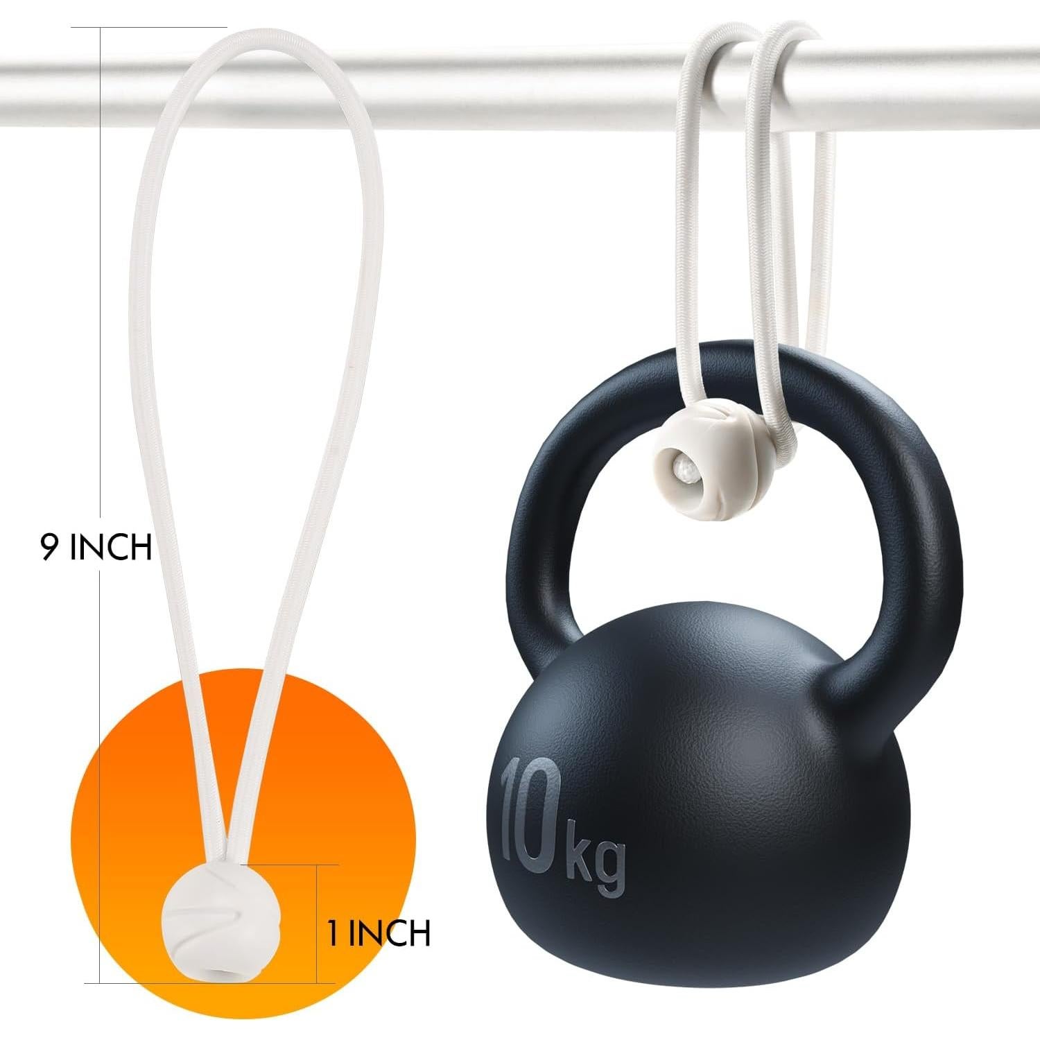 Paquete de 50 Cuerdas Bungee XIANGLE 22.86 cm Alta Resistencia