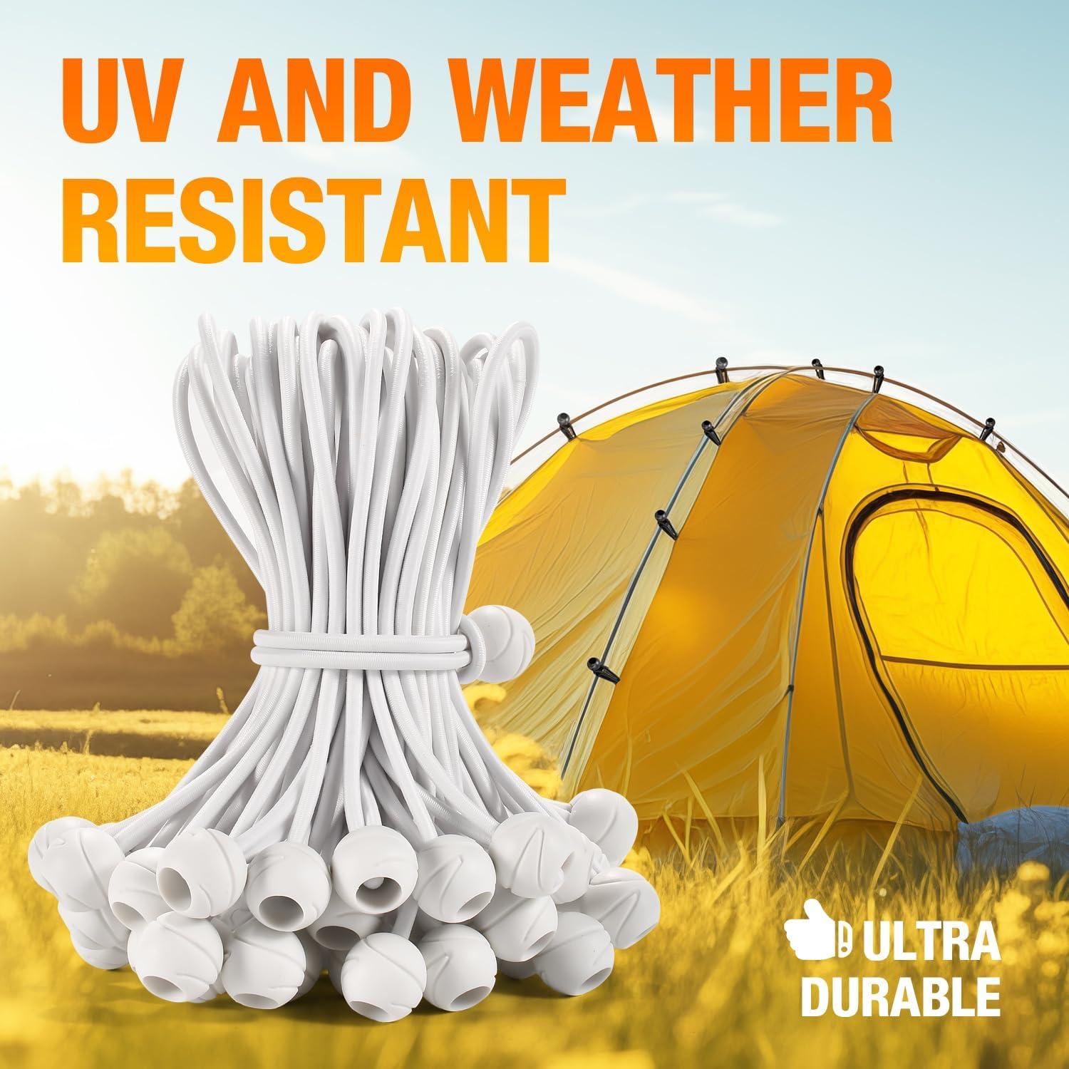 Paquete de 50 Cuerdas Bungee XIANGLE 22.86 cm Alta Resistencia