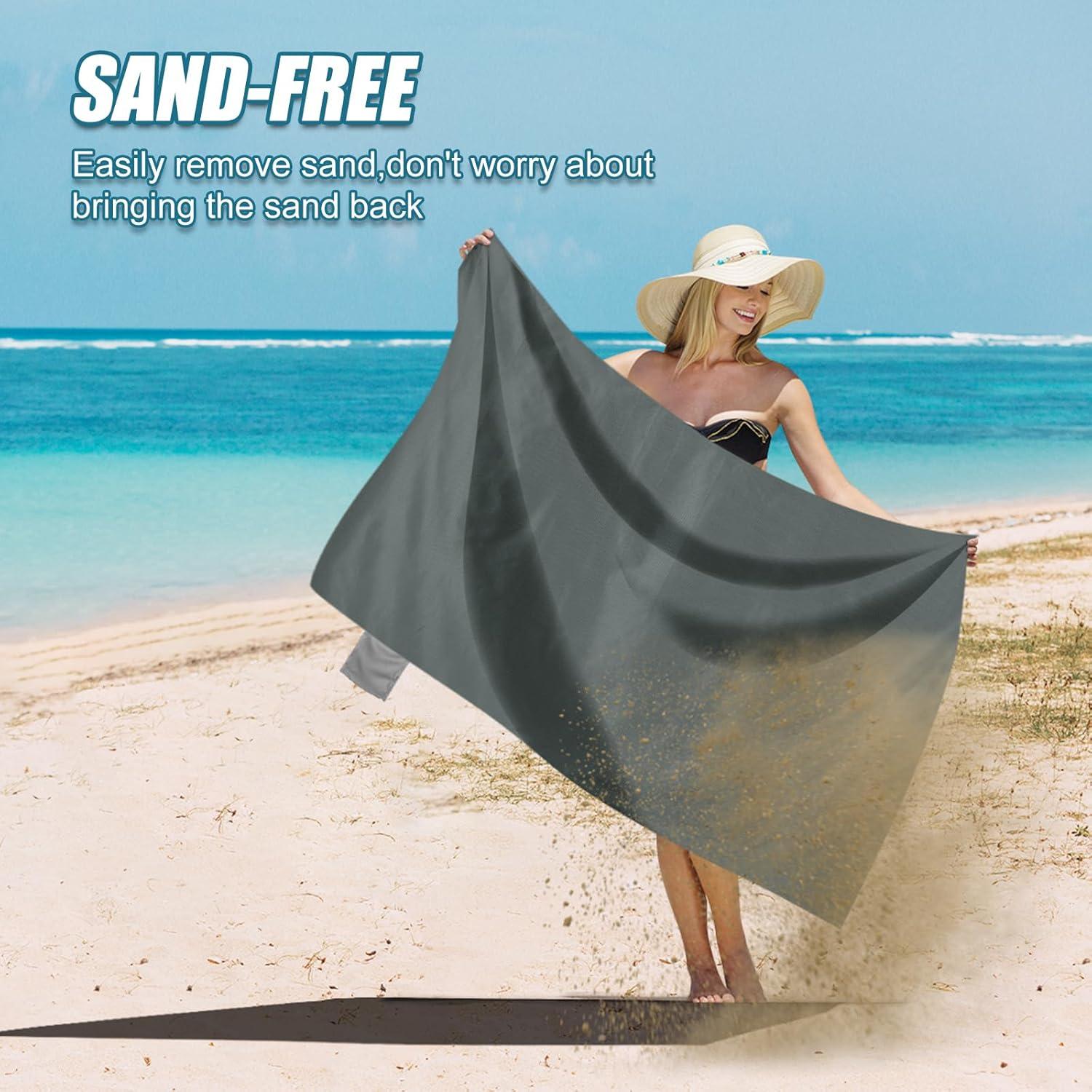 Manta de Picnic Odoland Gris 70x110 cm Impermeable Ligera